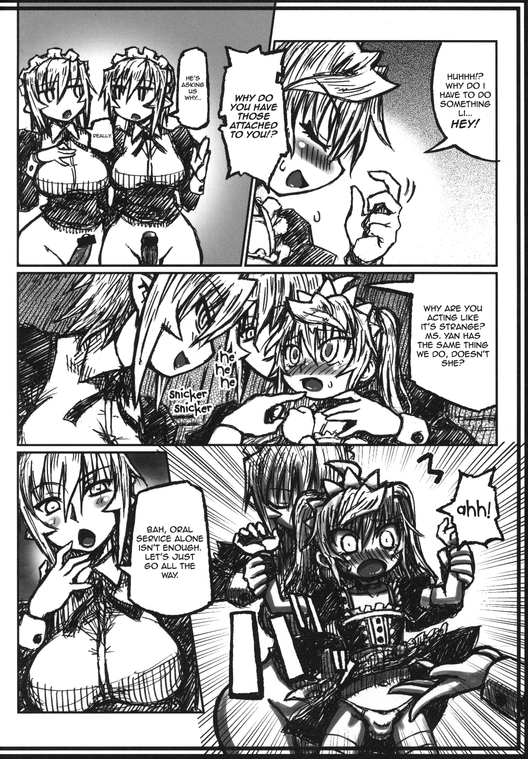 Orenchi no Maid-tachi ga Konna ni Futanari na Wake ga nai | My Maids Can't Have This Much Dick  =SW & Ero Manga Girls= page 7 full