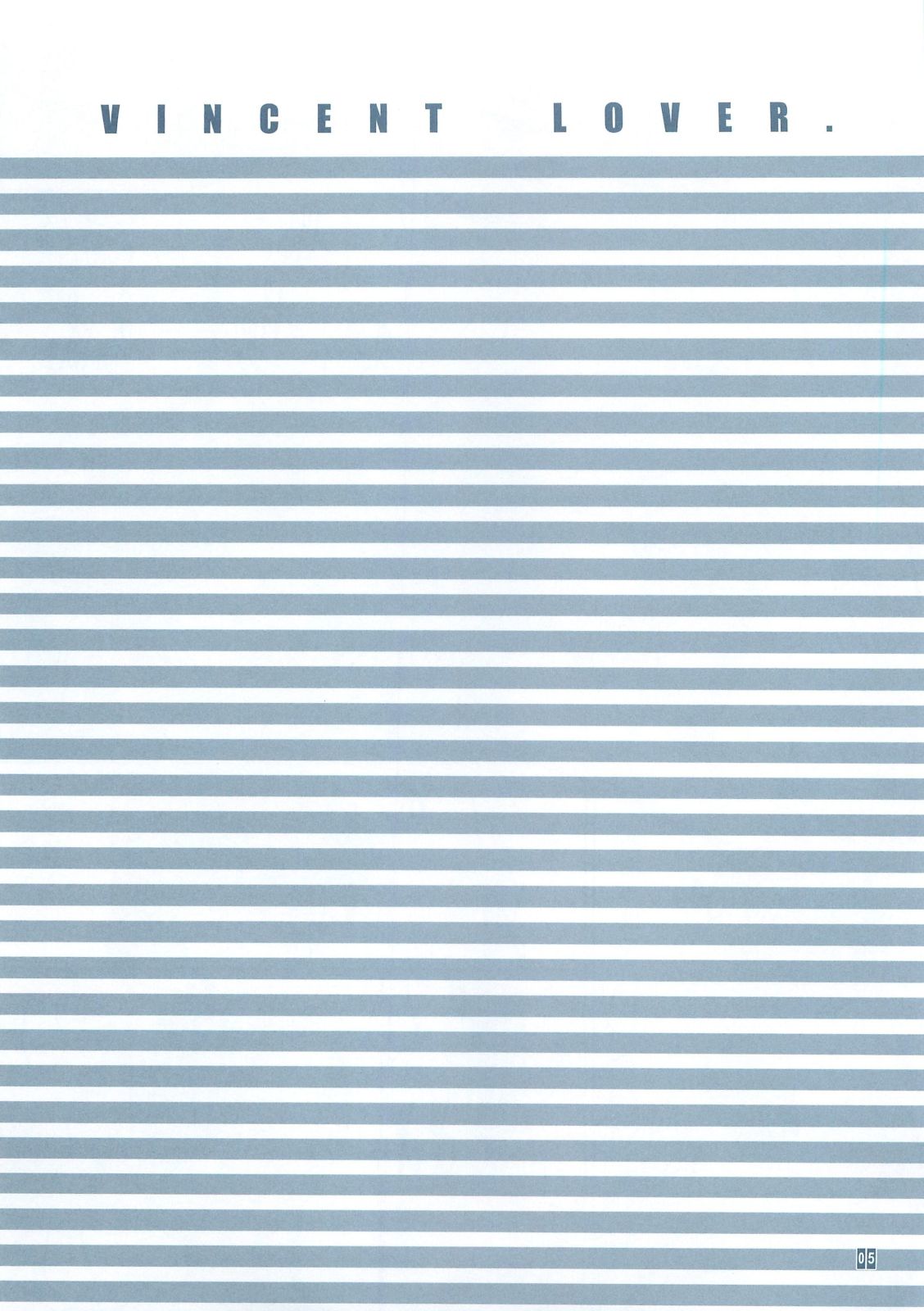 VINCENT LOVER. page 7 full