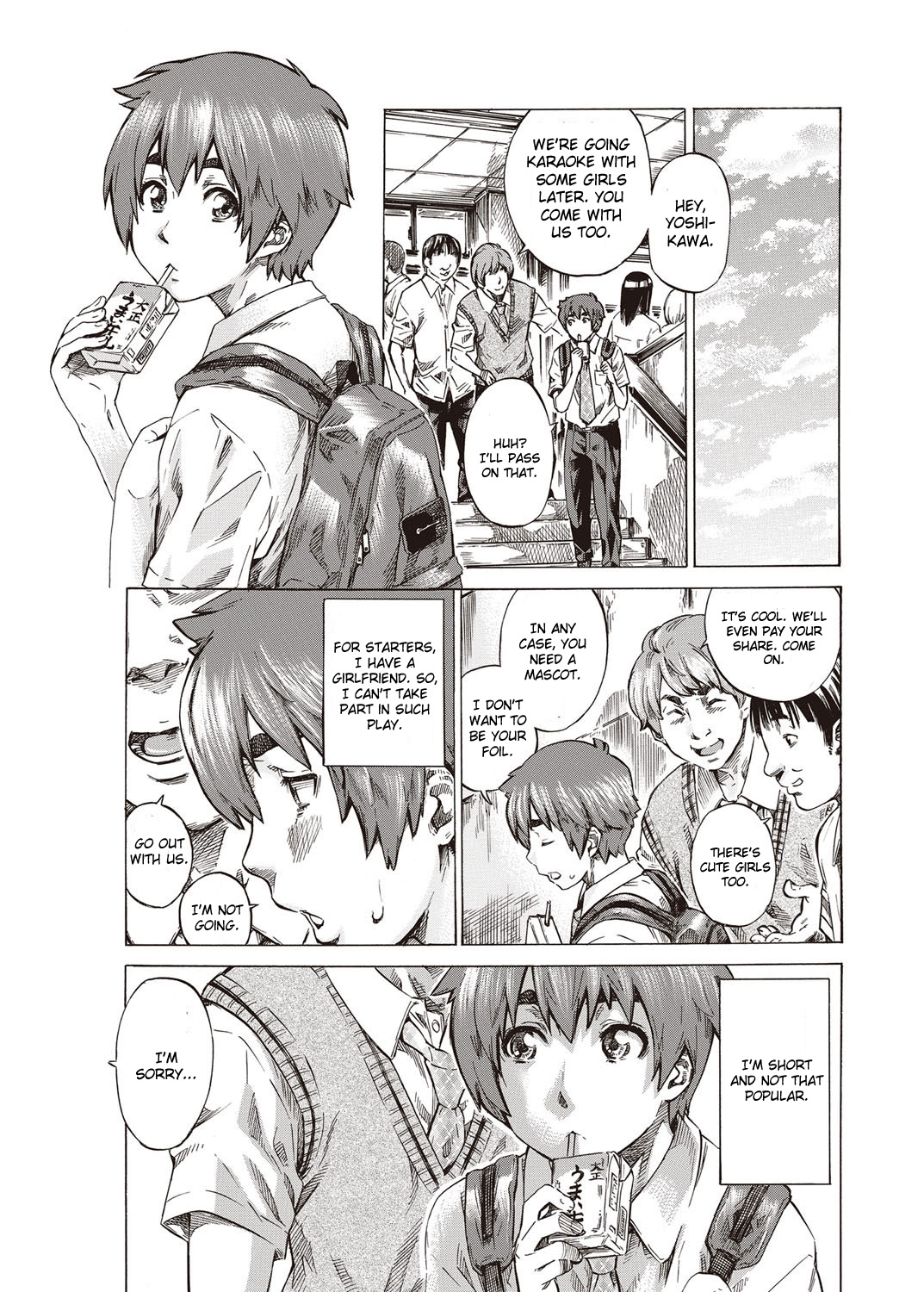 Boku to Kanojo no Hikakuteki Naisho no Nichijou Ch. 1 page 1 full