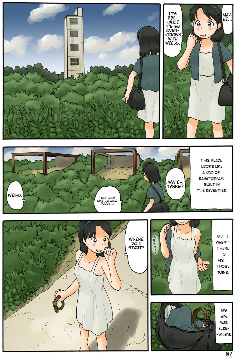 Haikyo ni Suisou | The Mystery of the Water Tanks page 4 full