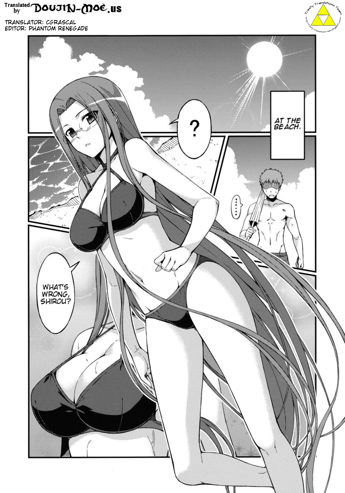 Rider-san to Kaisuiyoku. | Rider-san and the Beach page 4 full