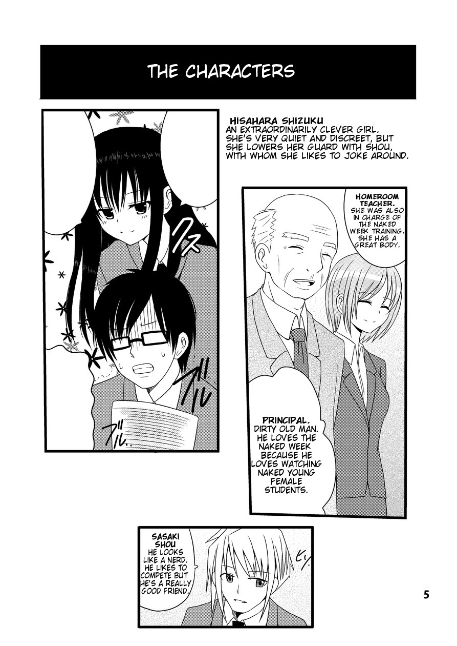 Zenra Toukou Shuukan ~Kaishi no Kotoba~ | The Naked Week page 4 full