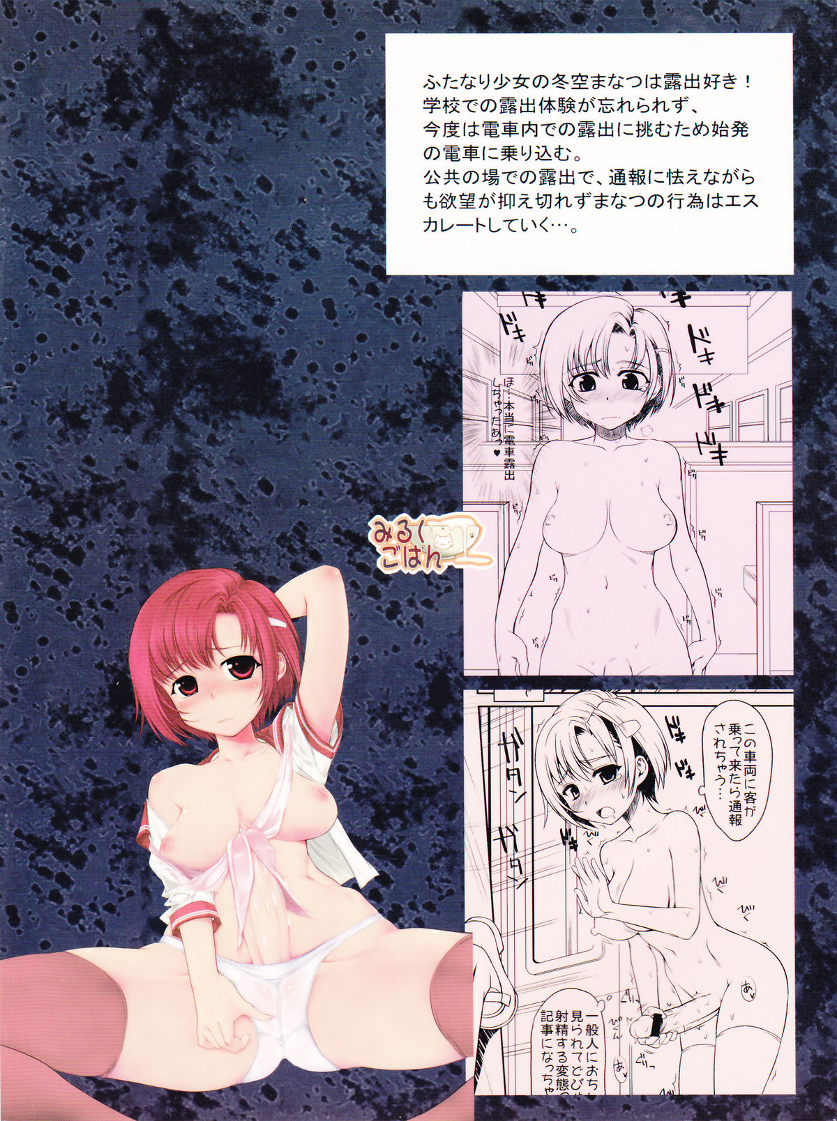 E Fu Den! Ecchi na Futanarikko ga Densha de Roshutsu! page 2 full