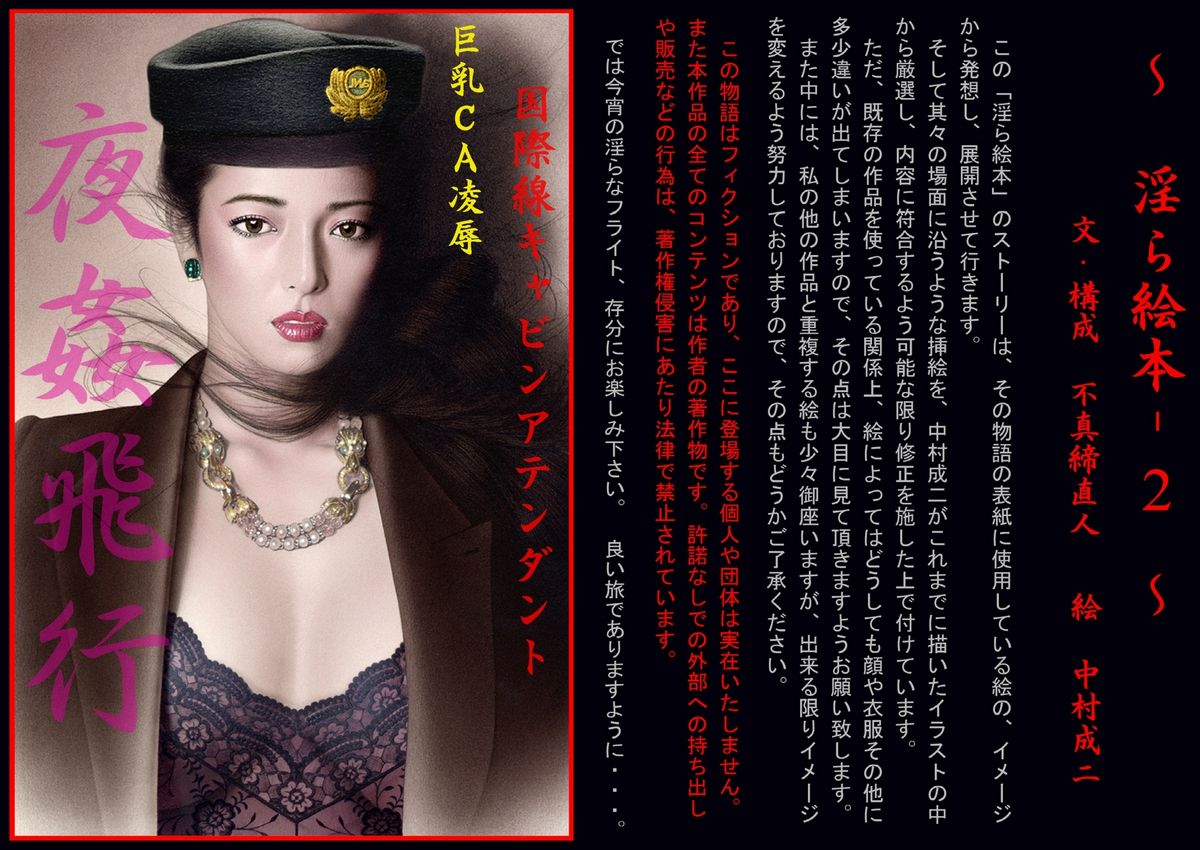 ~ 淫ら絵本- ~ 巨乳CA凌辱 ｢夜姦飛行｣ page 1 full