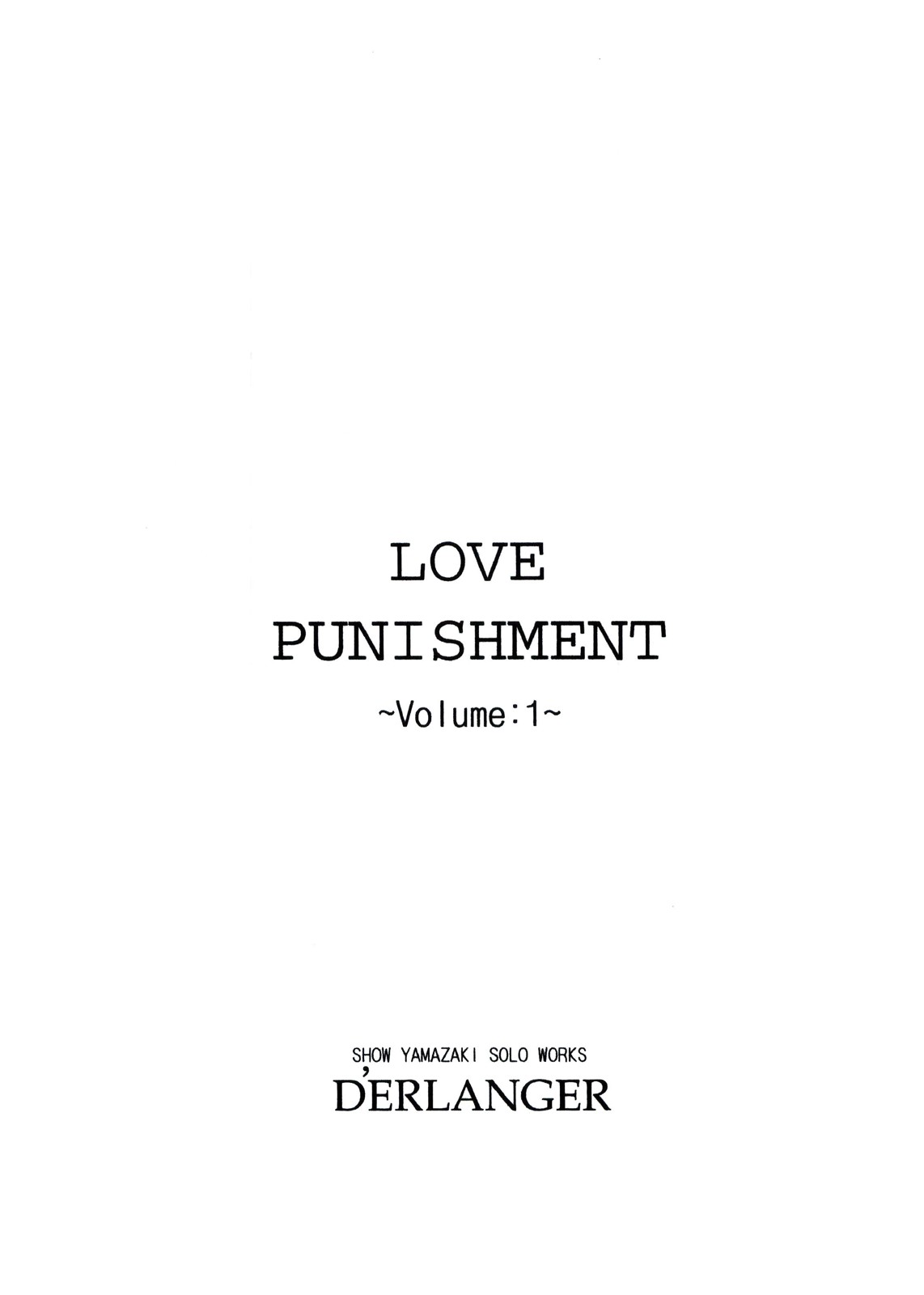 LOVE PUNISHMENT VOLUME:1 page 3 full