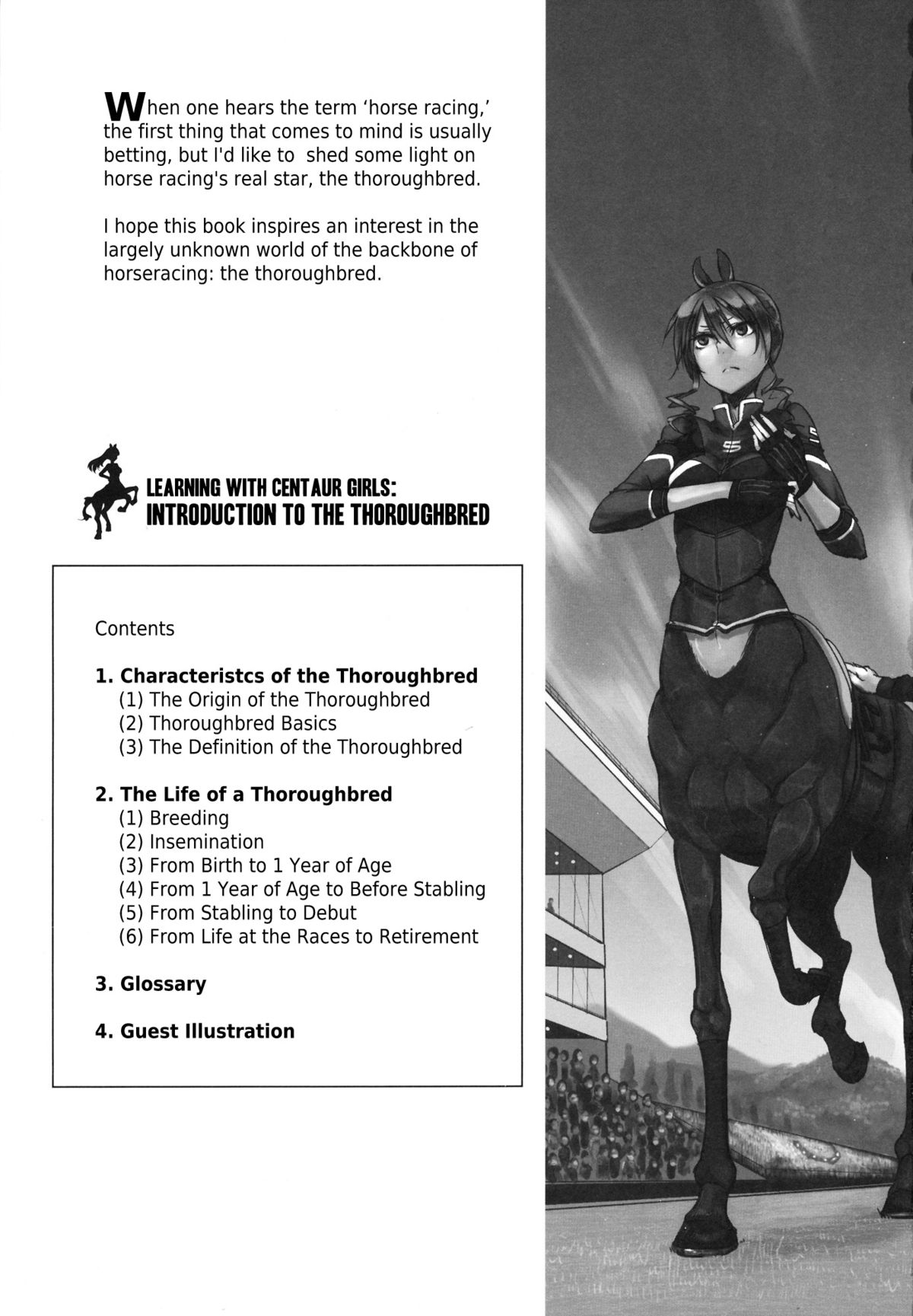 Centaur Musume de Manabu Hajimete no Thoroughbred | Learning With Centaur Girls: Introduction To The Thoroughbred page 2 full
