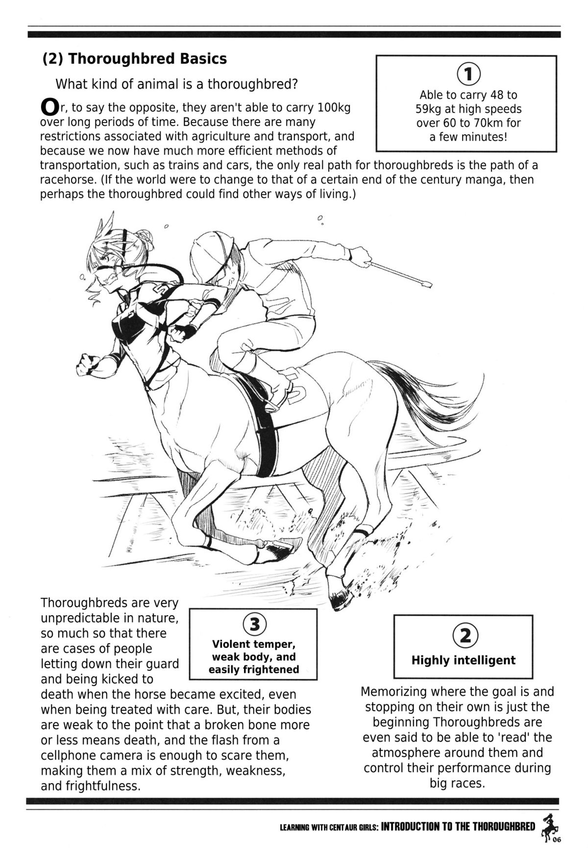 Centaur Musume de Manabu Hajimete no Thoroughbred | Learning With Centaur Girls: Introduction To The Thoroughbred page 5 full