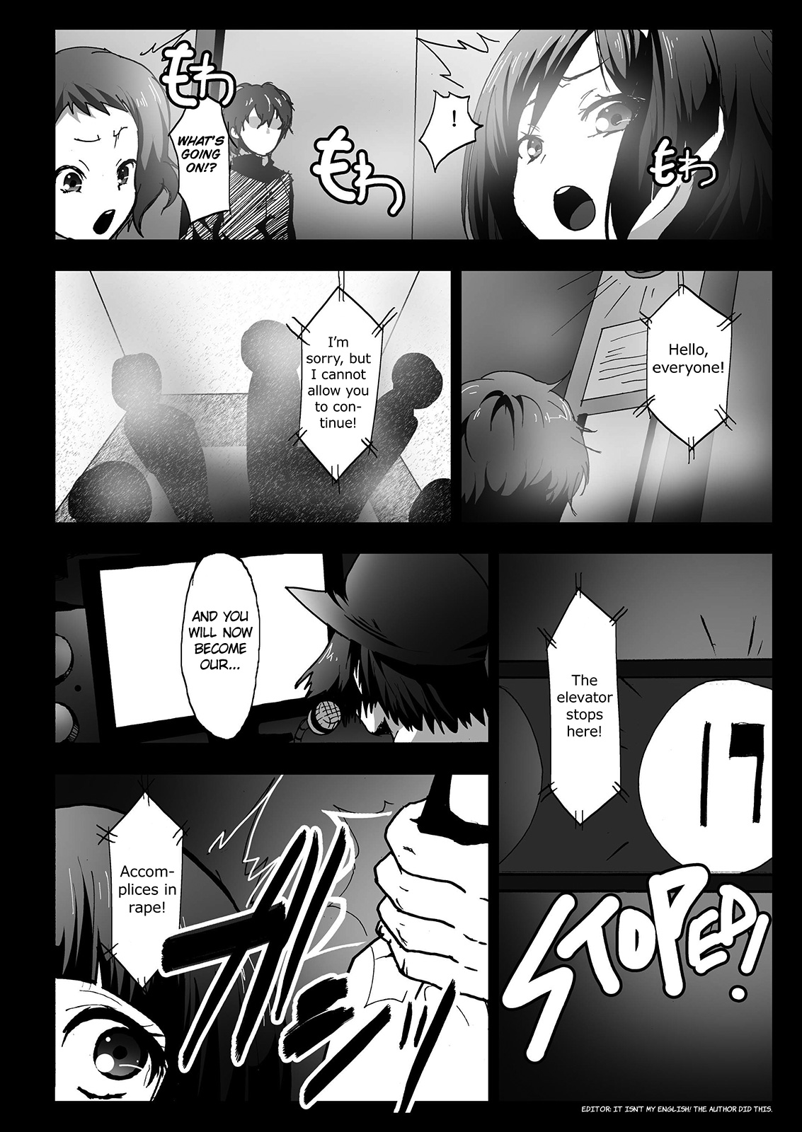 Misshitsu Rinkan! Eru-vator! | Locked Room Gang Rape! Eru-vator!   =LWB= page 8 full