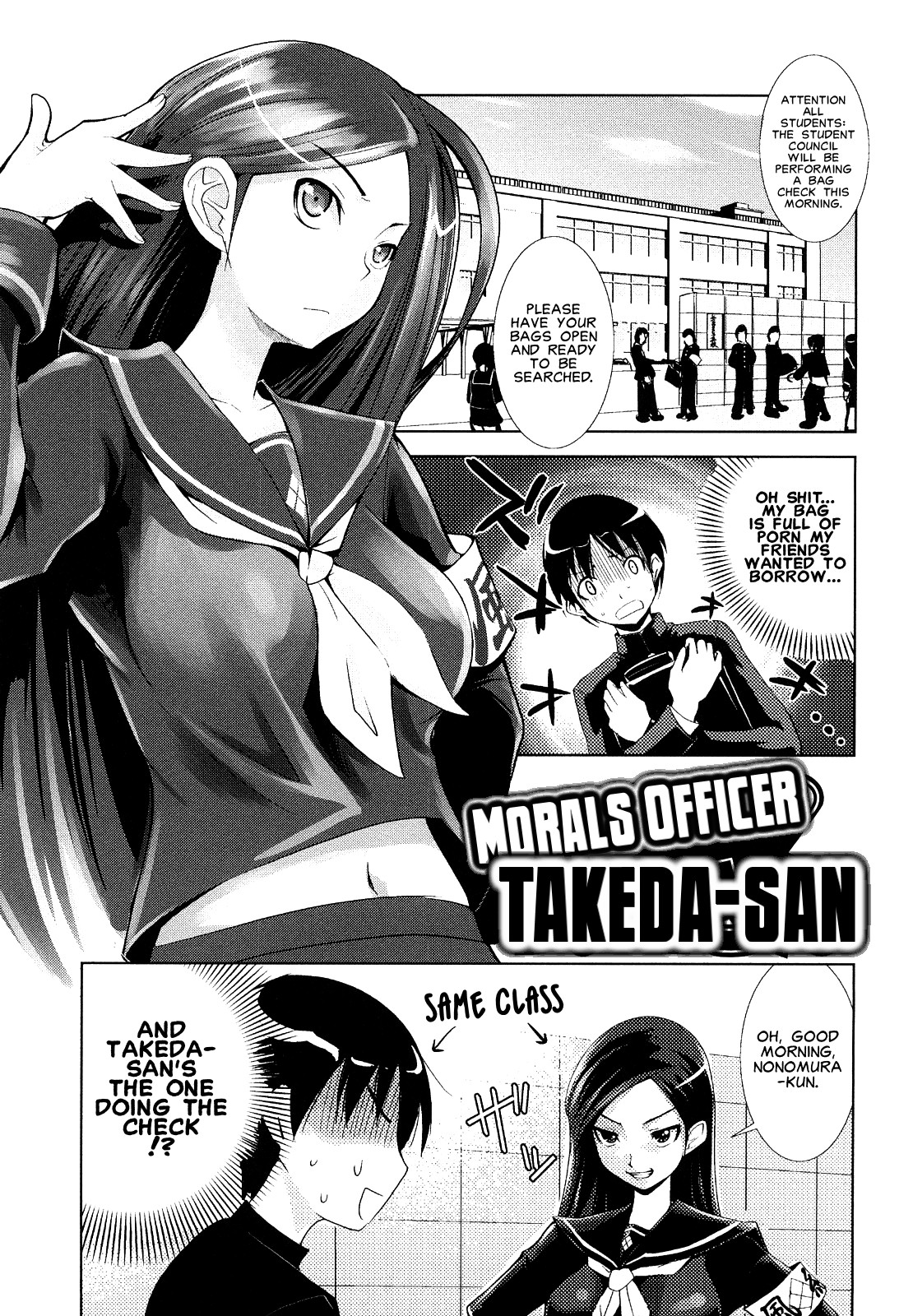 Morals Officer Takeda-san Ch. 1-3 page 1 full