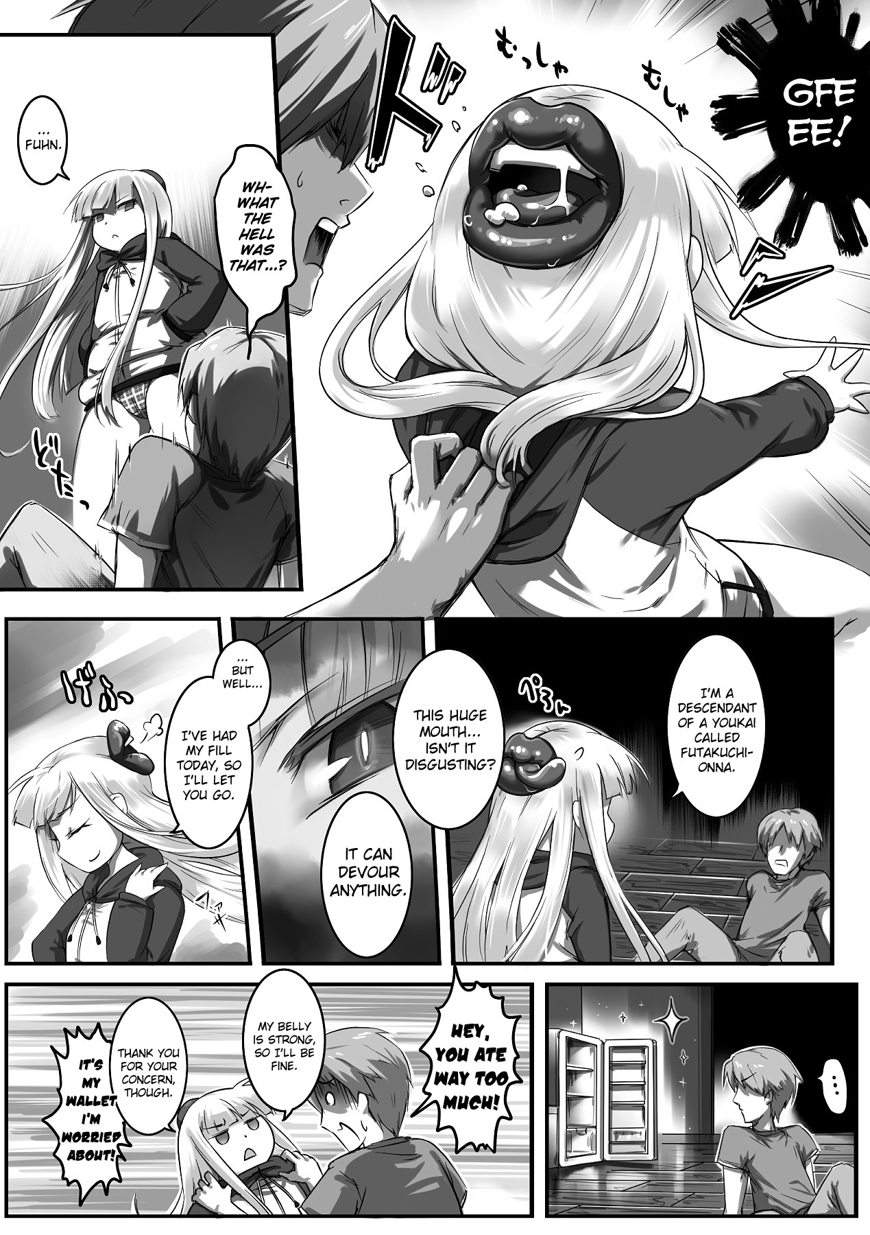 Futakuchi-Onna to Kyokon Otoko | The Futakuchi-Onna and the Giant-Root Man page 2 full