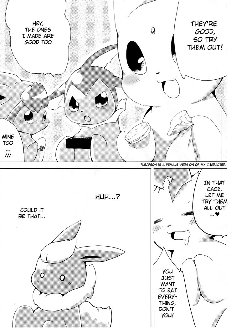 Buu-chan ga Onnanoko ni Dokidoki Suru Hon. | Book Where Flareon Gets Excited By Girls. page 7 full
