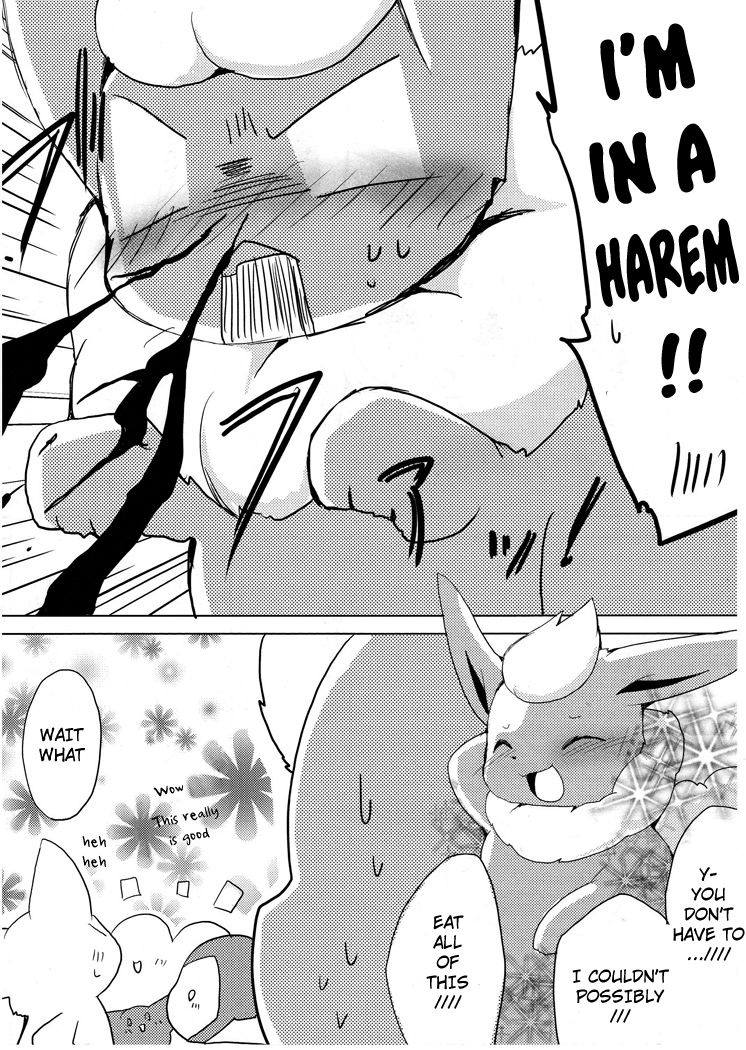 Buu-chan ga Onnanoko ni Dokidoki Suru Hon. | Book Where Flareon Gets Excited By Girls. page 8 full
