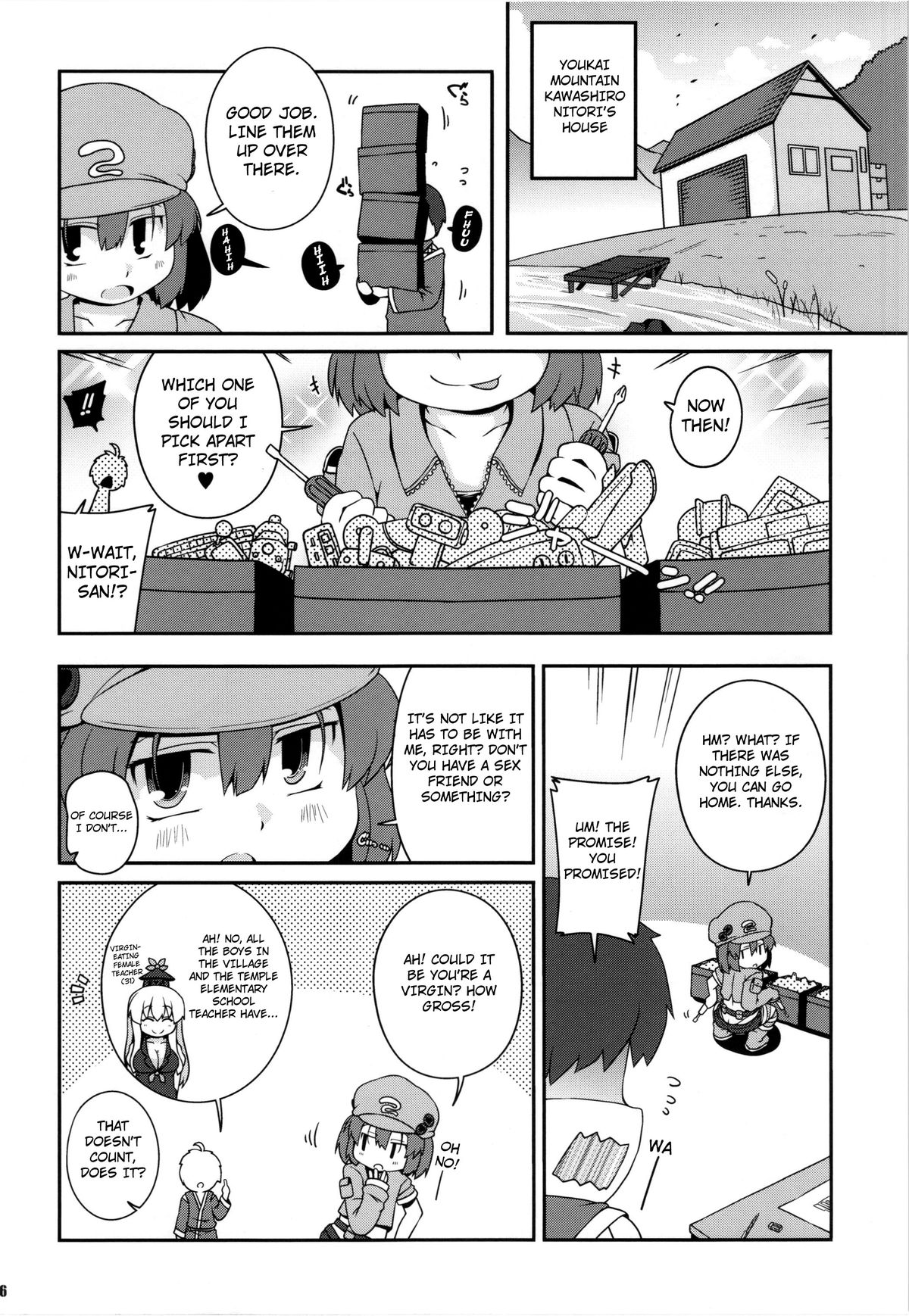 Akusei Kawashiro Nitori-san | Licentious Kawashiro Nitori-san page 5 full