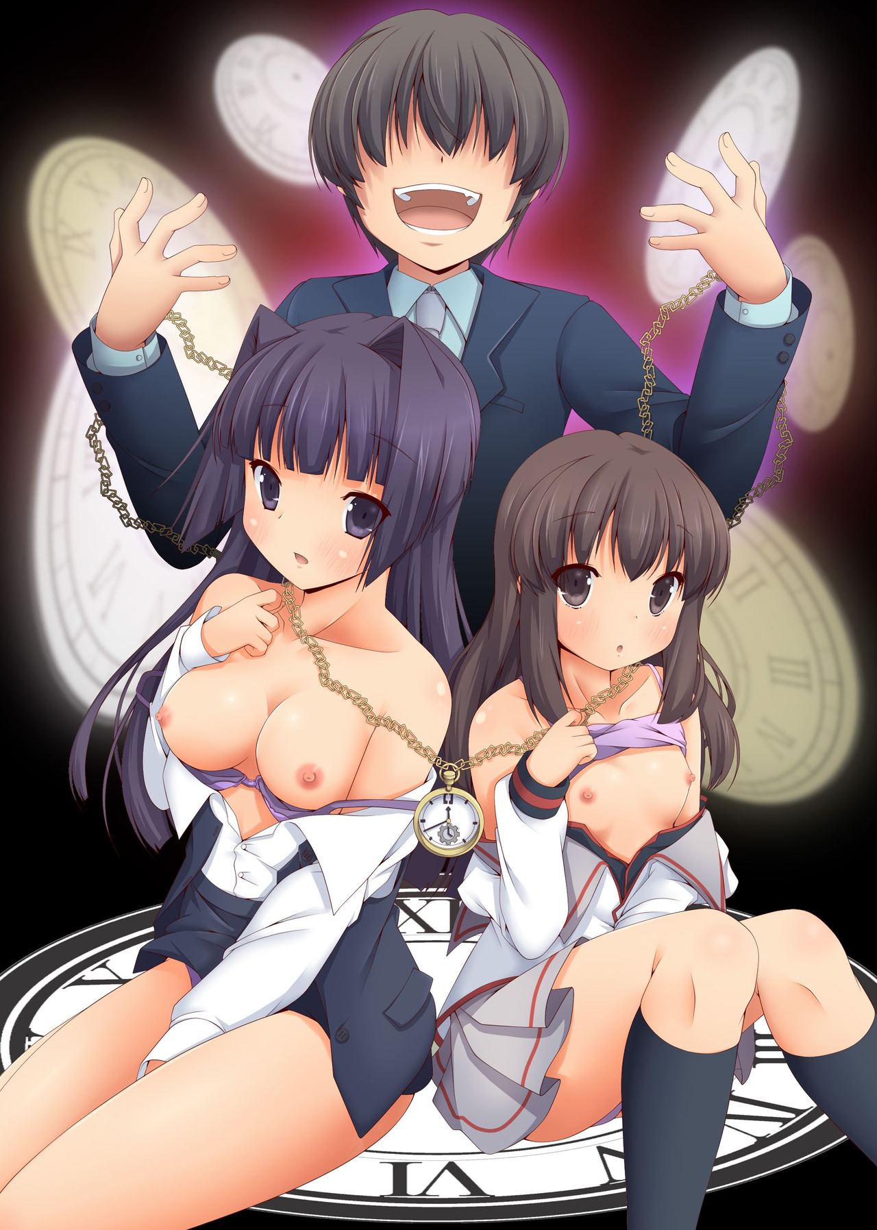 Jikan o Tomerarete Ooya-san ni Hiwai na Itazura Sareta Watashitachi. page 2 full