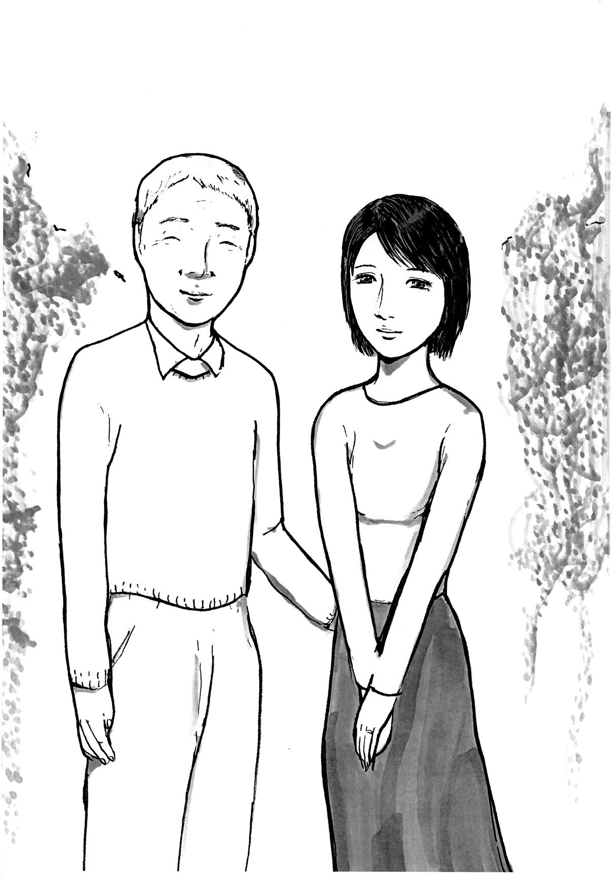 Ai suru Otto to Sanpo suru Hitozuma e Mukerareru Yokoshima na Shisen page 2 full