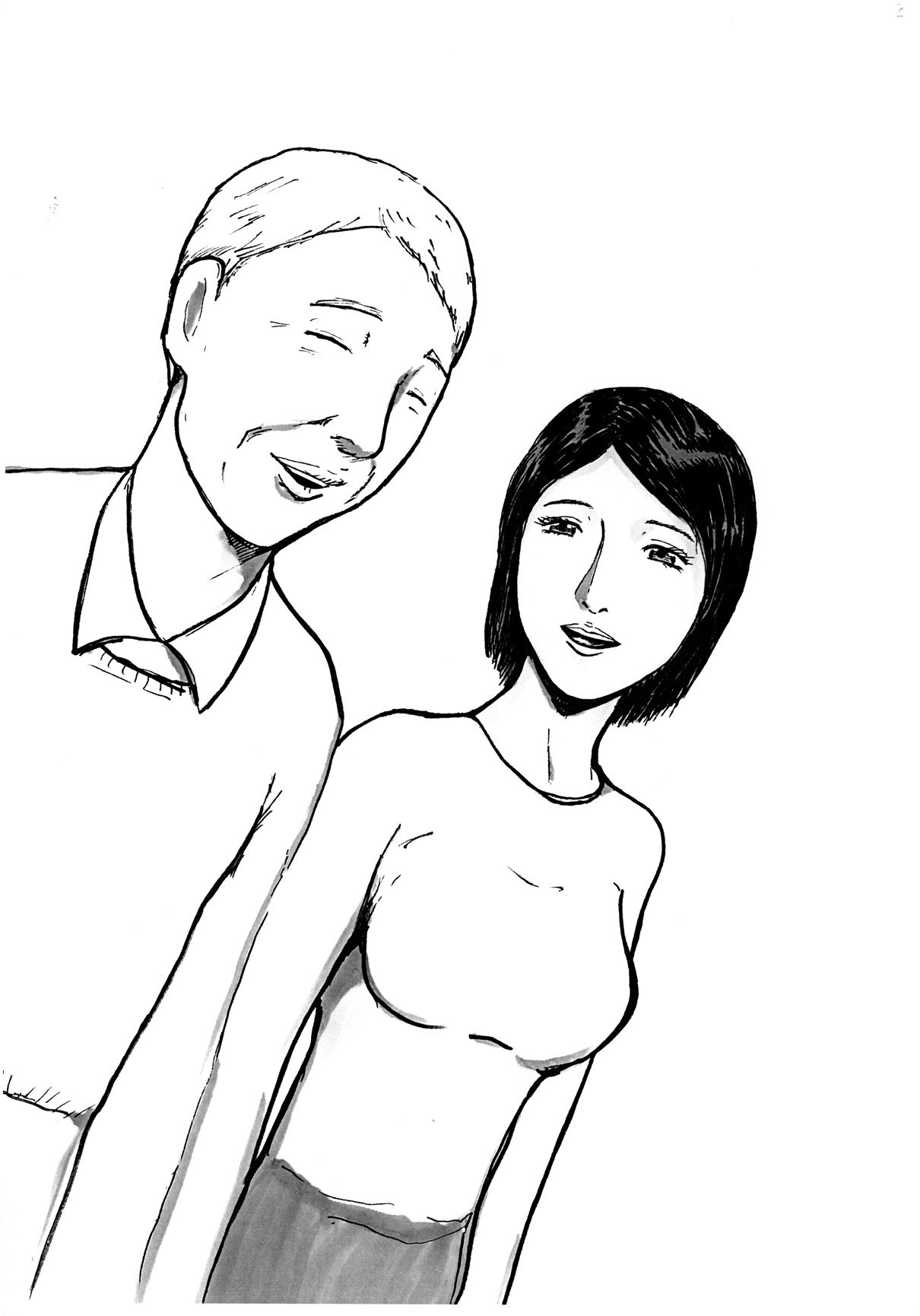 Ai suru Otto to Sanpo suru Hitozuma e Mukerareru Yokoshima na Shisen page 3 full