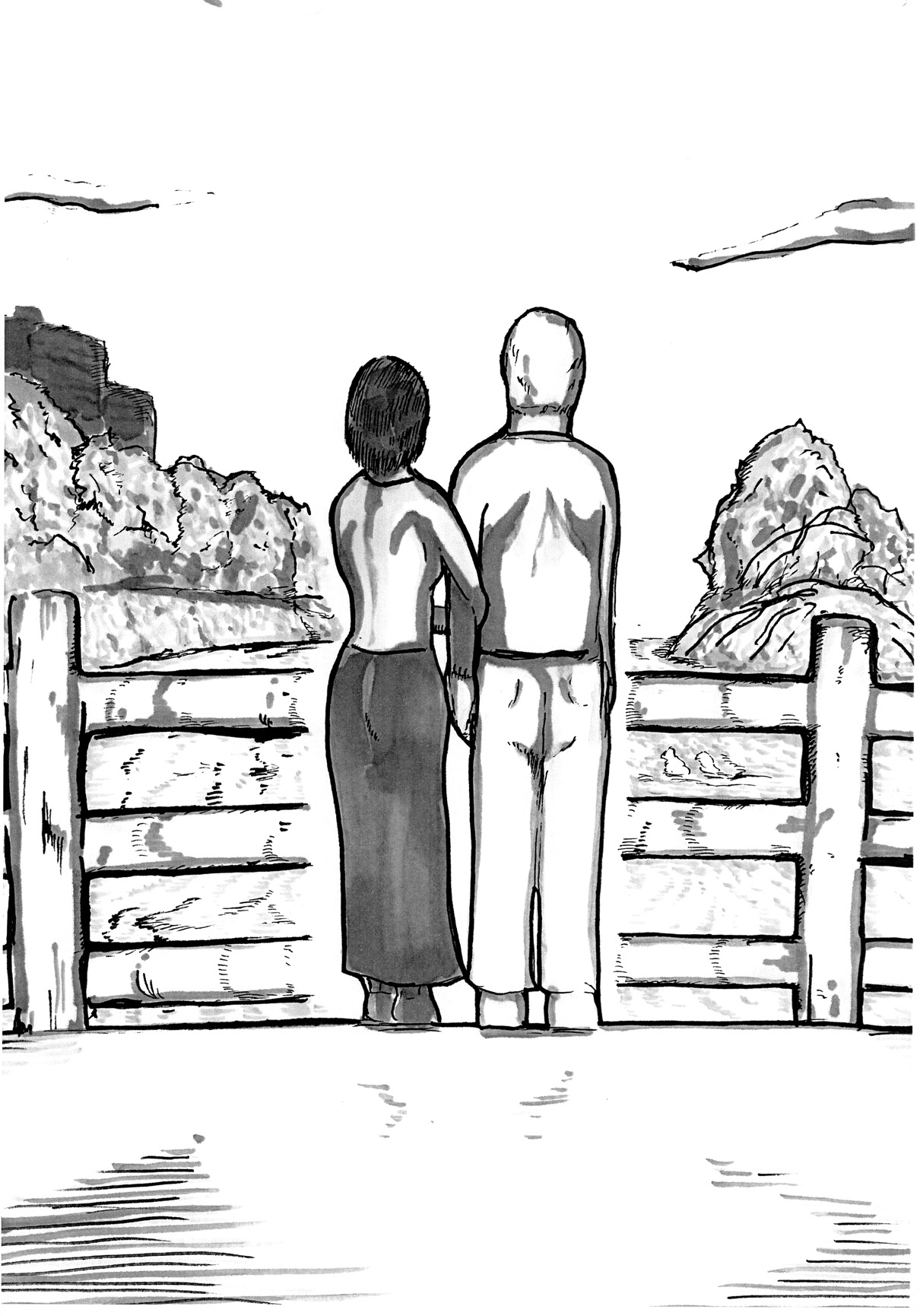 Ai suru Otto to Sanpo suru Hitozuma e Mukerareru Yokoshima na Shisen page 5 full