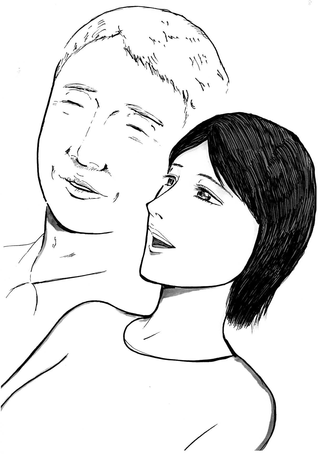 Ai suru Otto to Sanpo suru Hitozuma e Mukerareru Yokoshima na Shisen page 8 full