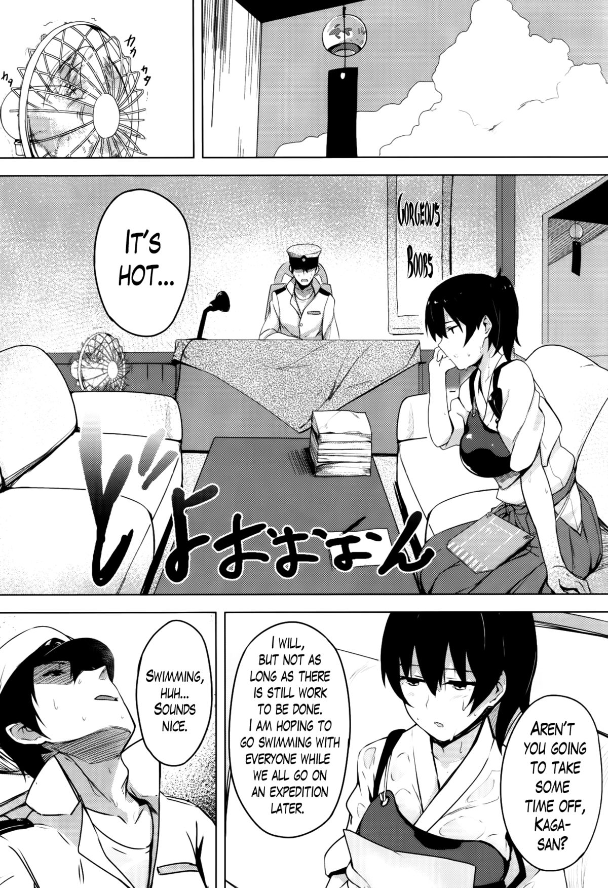 Hishokan Kaga no Natsuyasumi | Secretary Ship Kaga's Summer Vacation page 2 full