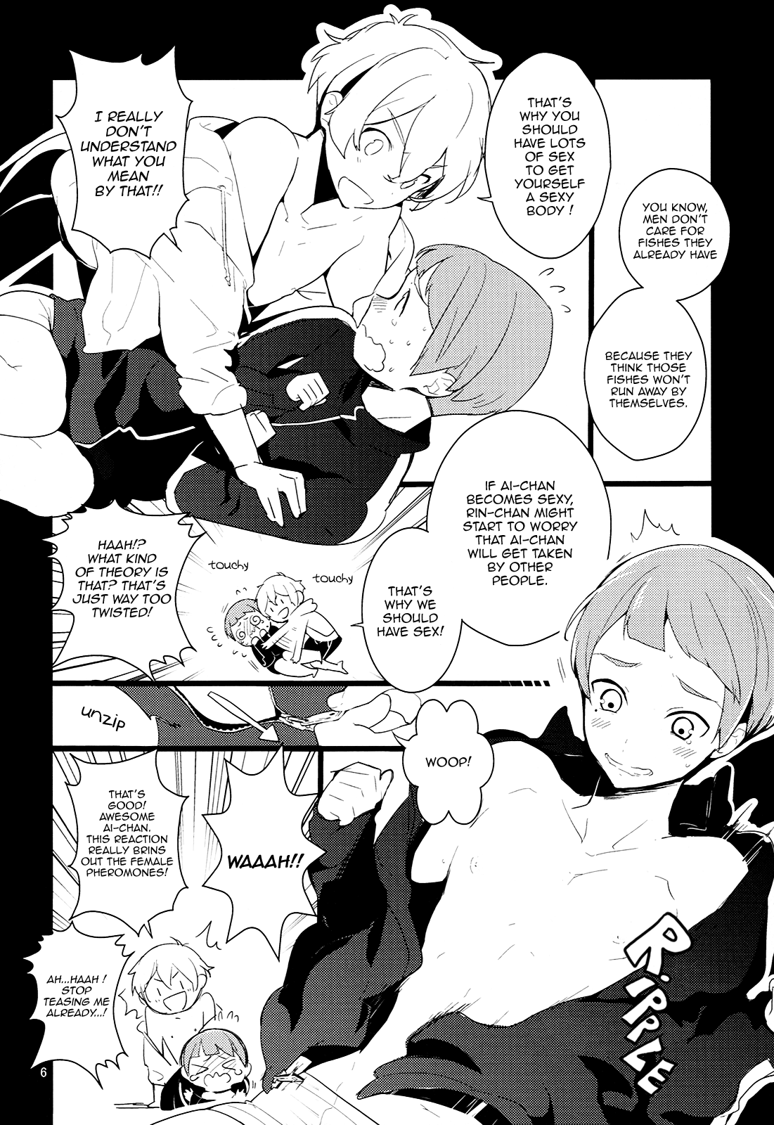 Nagisa-kun to Nitori-kun wo Muriyari Karamaseta Hon page 6 full