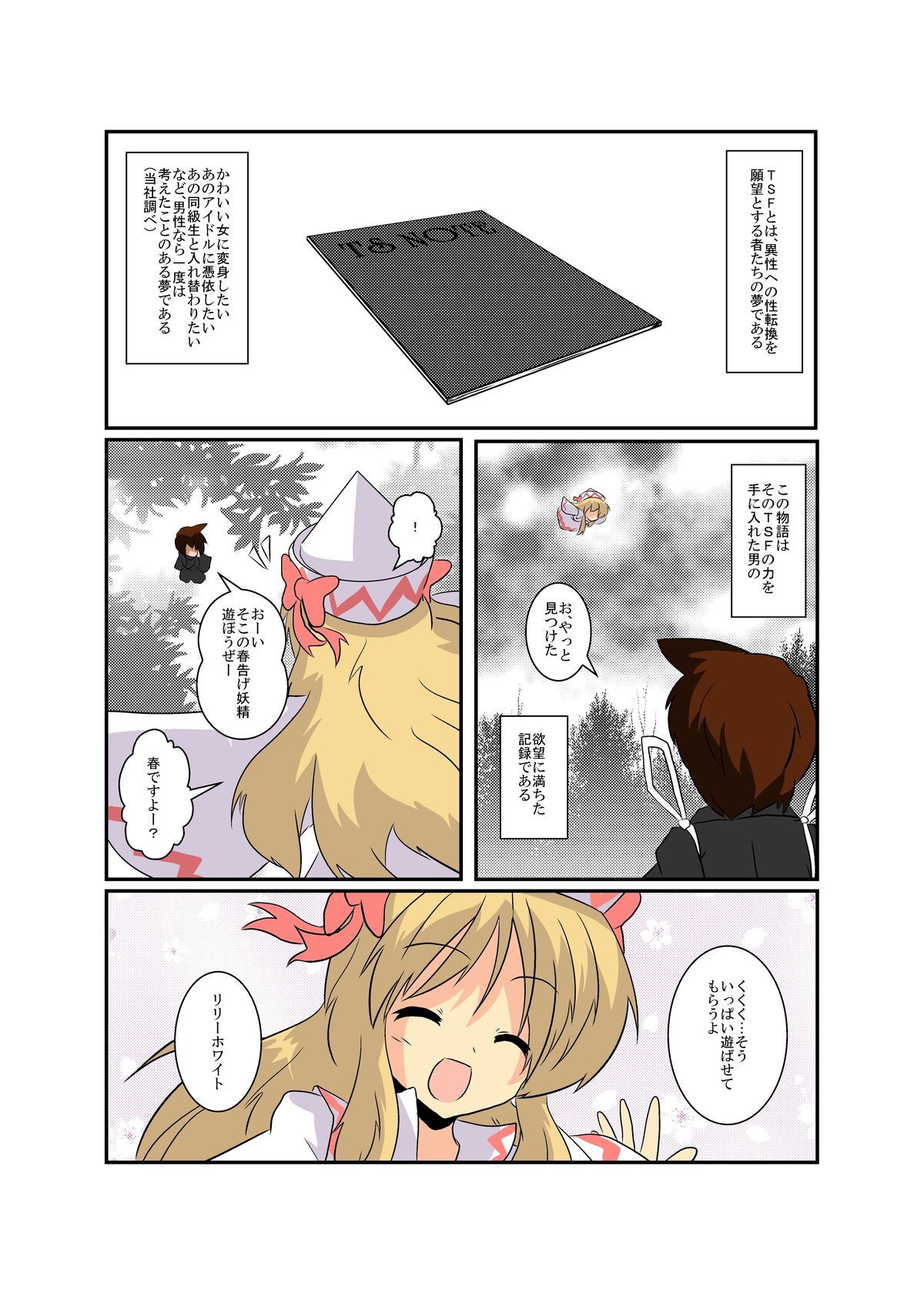 Touhou TS monogatari ~ Lily White-hen ~ page 3 full