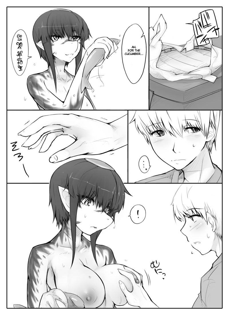 Danna no Fuzai de Karada o Moteamashiteru Hitozuma Kappa wa Kyuuri Wataseba Kantan ni Yareru | The Wife Kappa Trades Her Body for a Cucumber when Her Husband is Away page 10 full