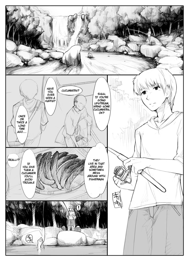 Danna no Fuzai de Karada o Moteamashiteru Hitozuma Kappa wa Kyuuri Wataseba Kantan ni Yareru | The Wife Kappa Trades Her Body for a Cucumber when Her Husband is Away page 2 full