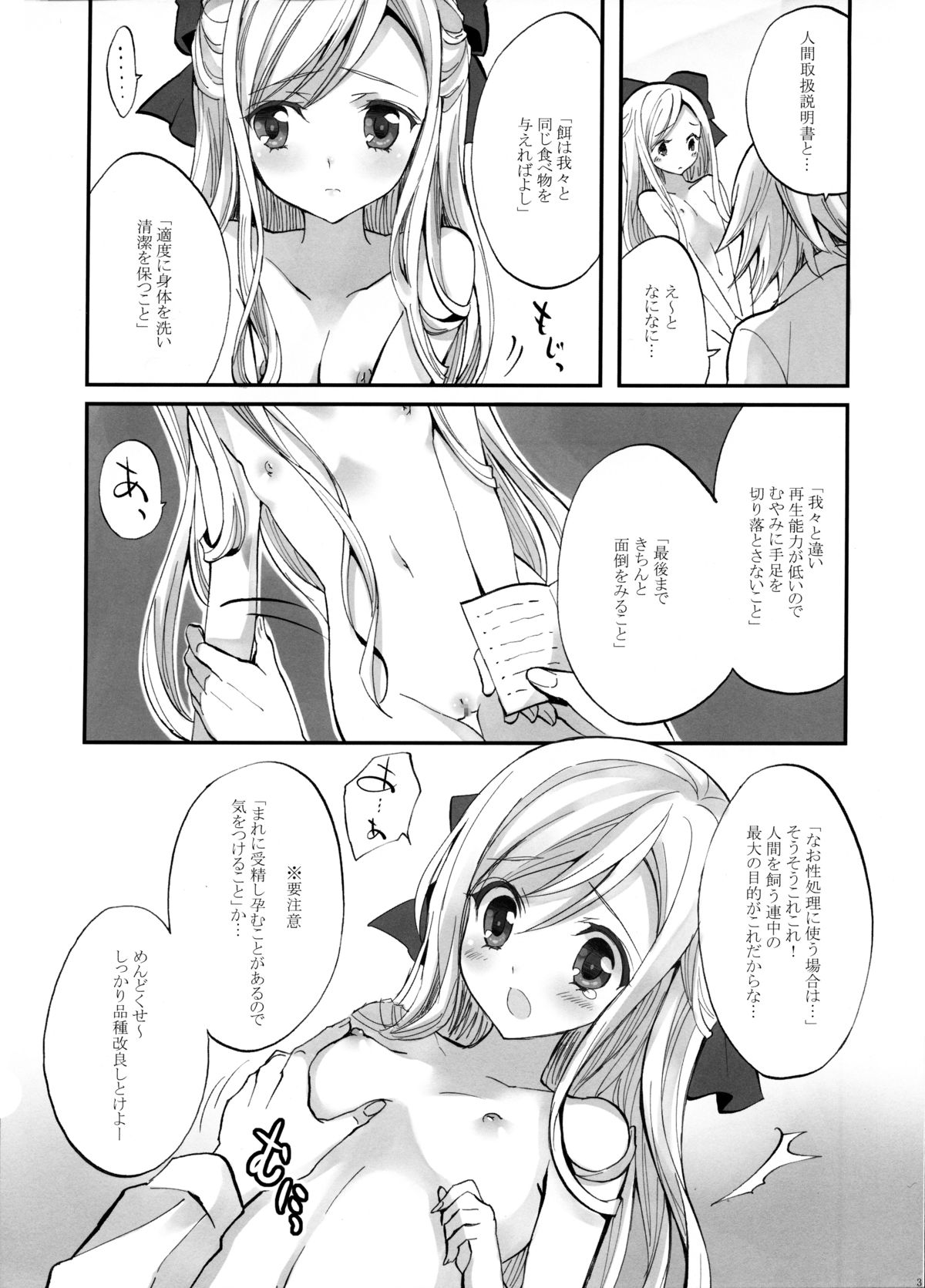 Ningen Toriatsukai Setsumeisho page 3 full