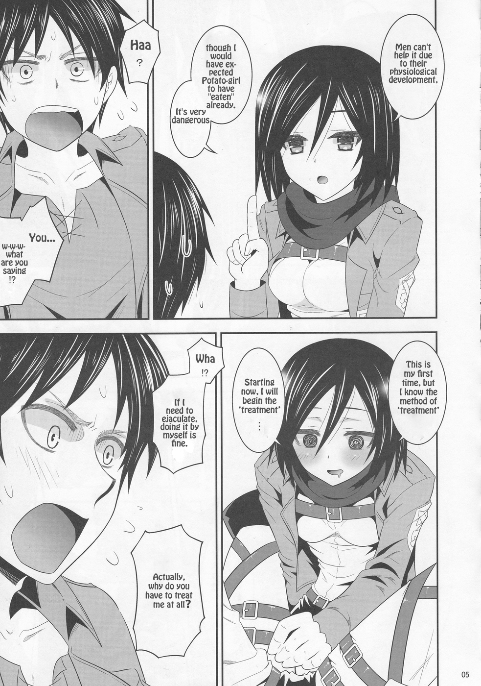 Shingeki no Mikasa - attack on Mikasa page 5 full