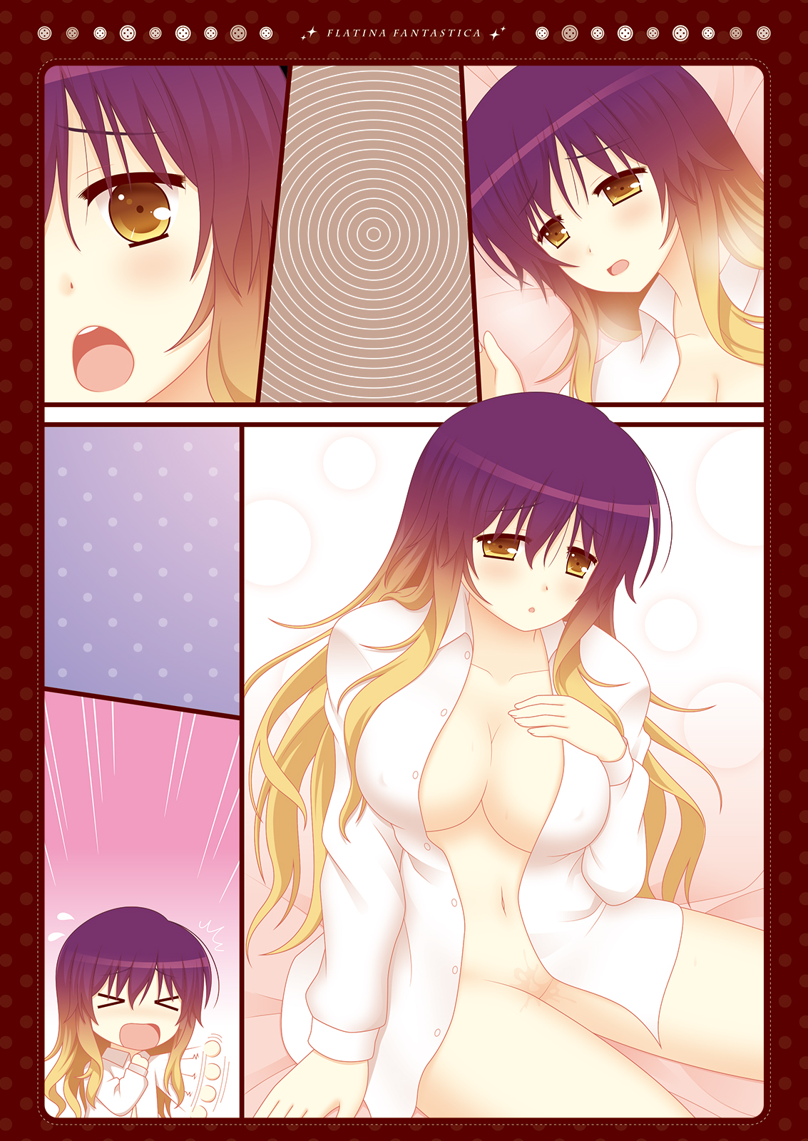 Flatina Fantastica ~Kare Shirt no Nioi de Hatsujou suru Dosukebe Bonyuu Ecchi~ page 10 full