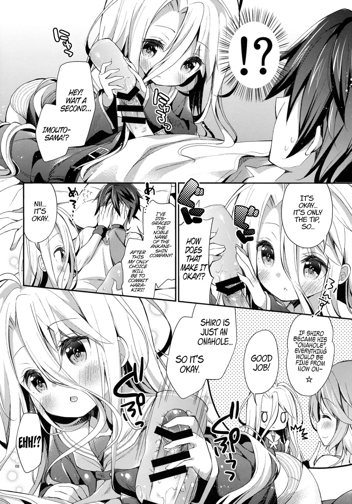 "Shiro... Kyou kara Kodomo Onaho ni, Naru" | Starting Today, Shiro becomes a Loli Onahole page 7 full