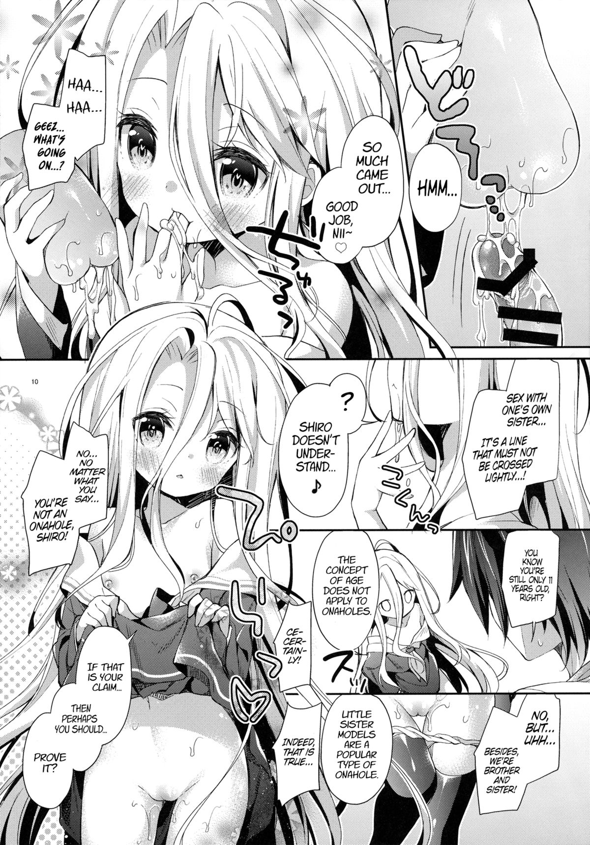 "Shiro... Kyou kara Kodomo Onaho ni, Naru" | Starting Today, Shiro becomes a Loli Onahole page 9 full