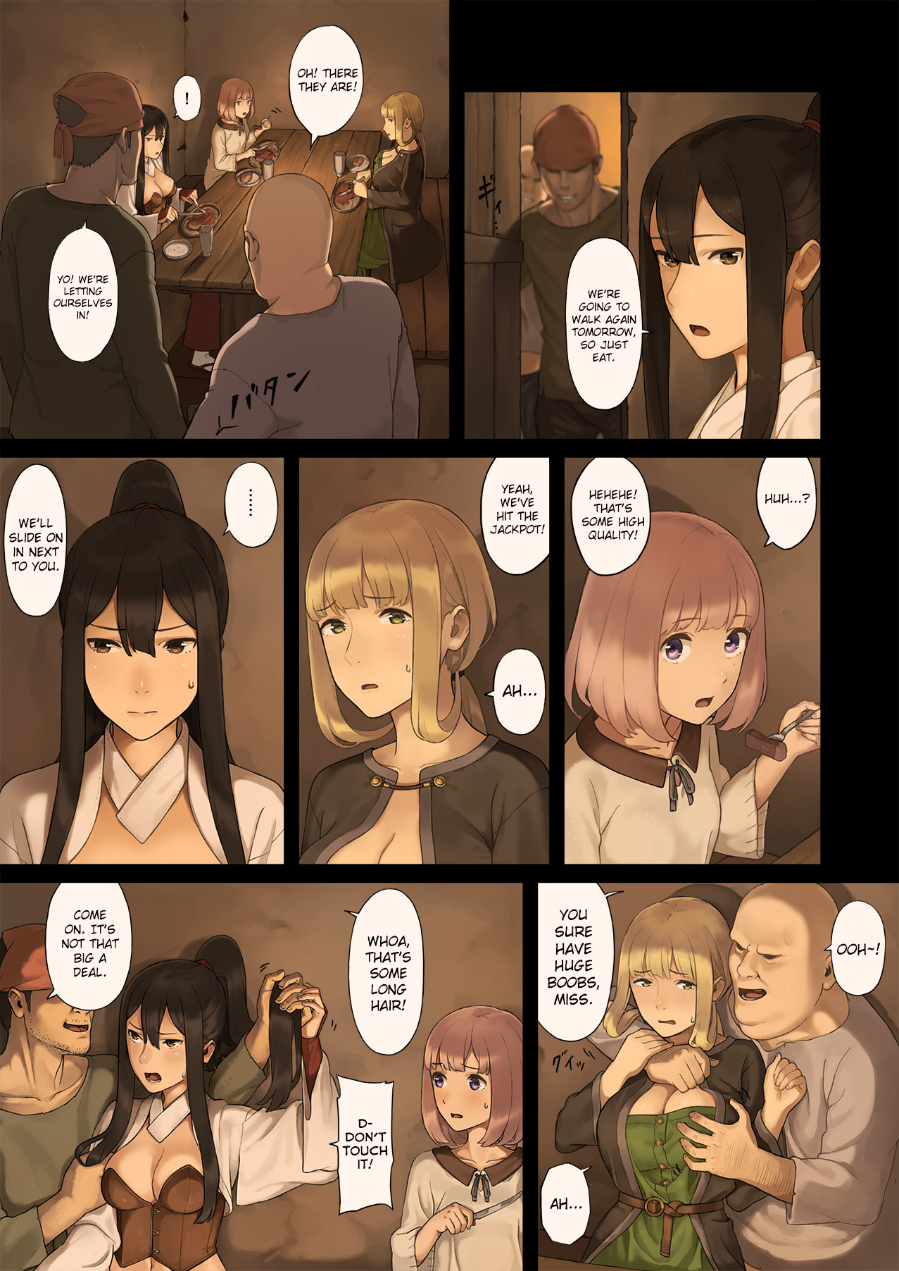 Onna Boukensha-tachi ga Sabaku no Oasis ni Tachiyoru to... page 10 full