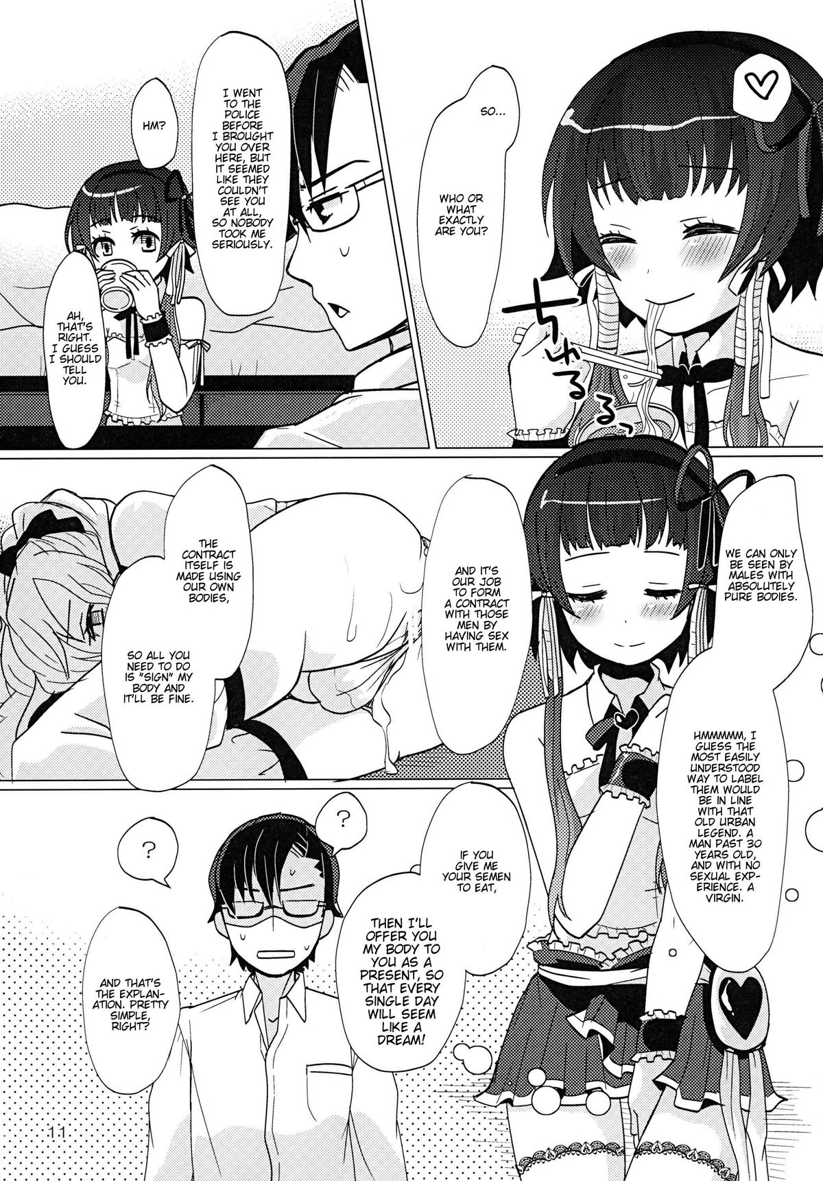Aruhi Onaka o Sukaseta Shounen Yousei Sylphie o Hirottara page 10 full
