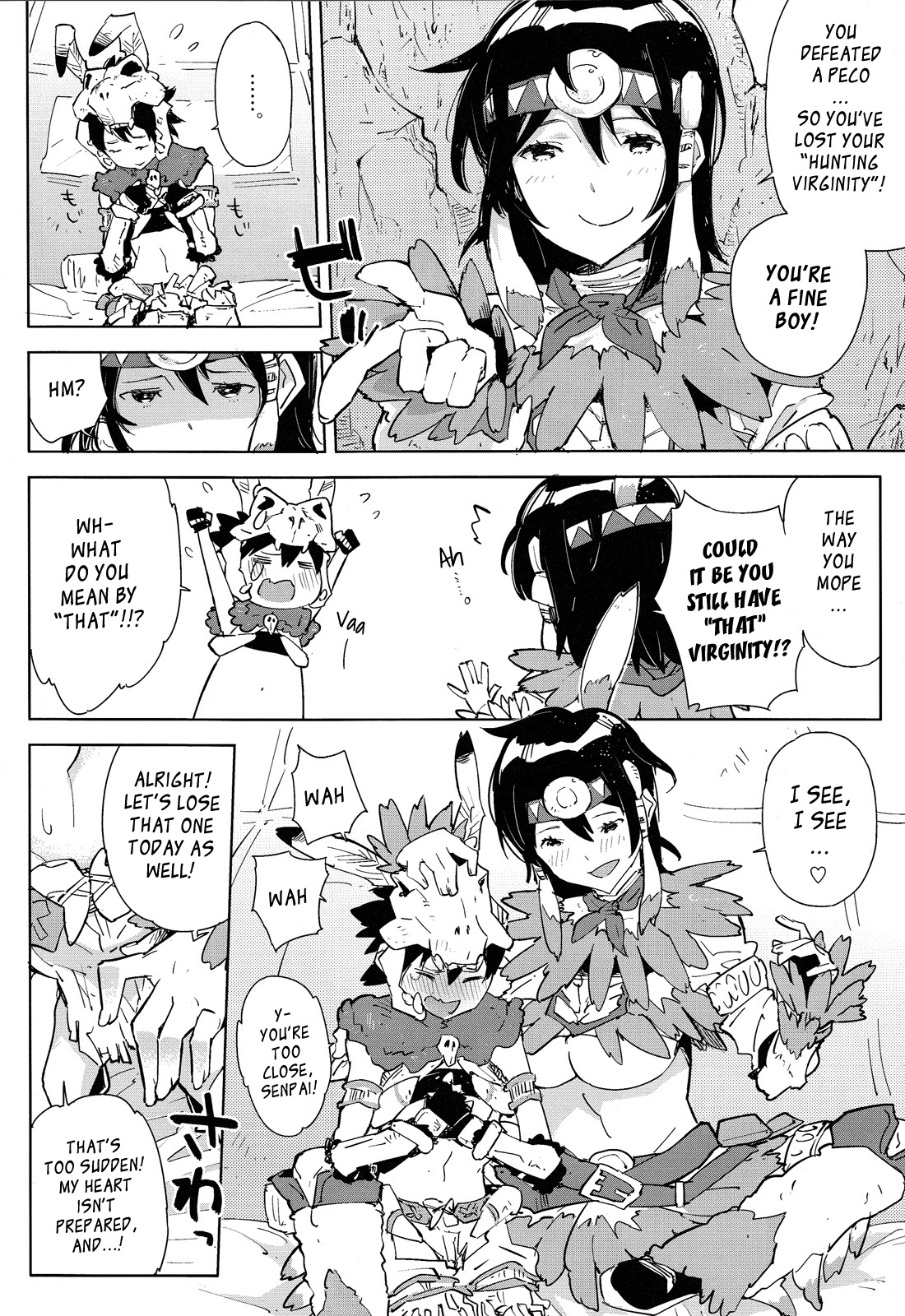 Senpai and My First! Monster Hunting Onee-shota page 7 full
