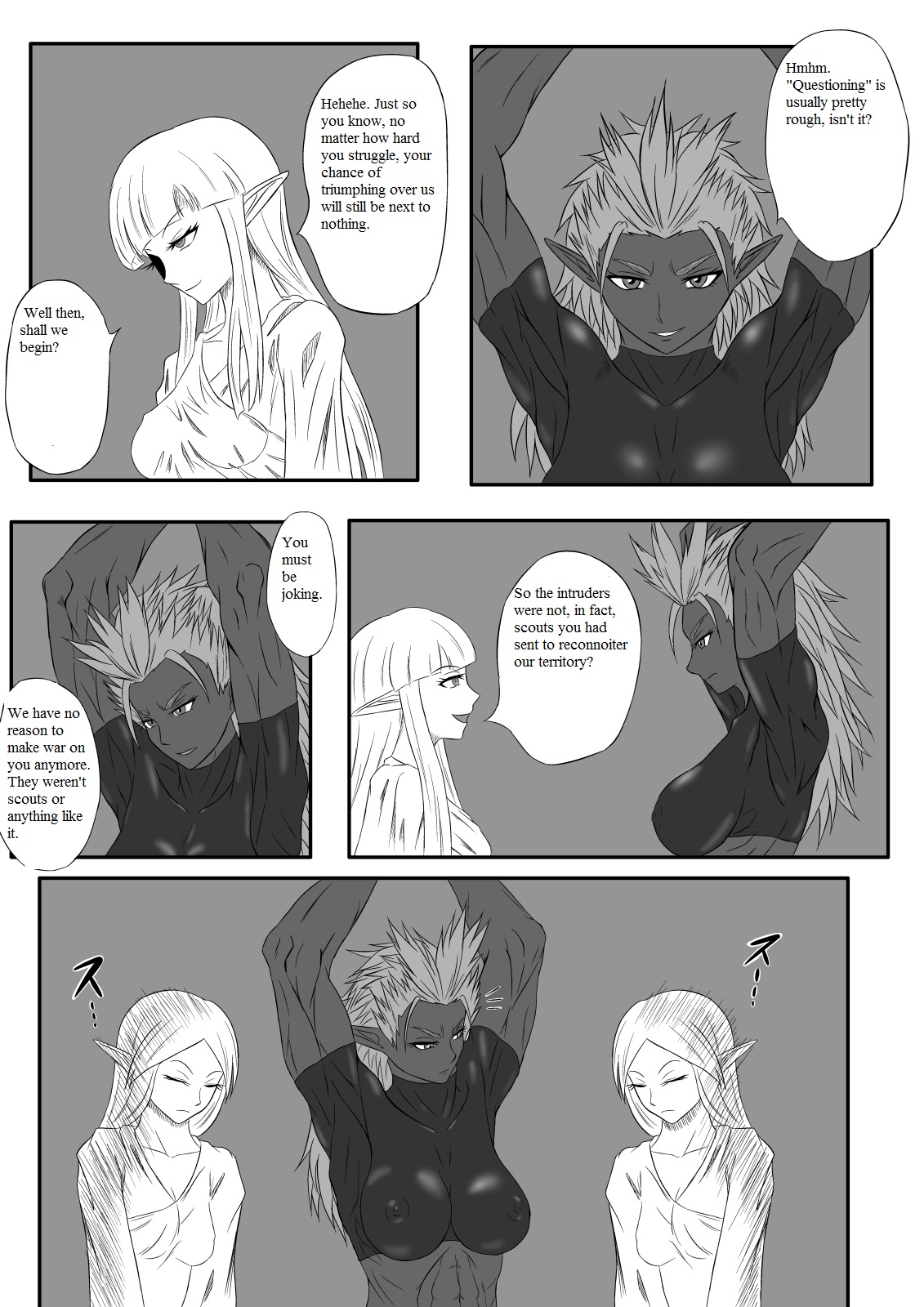 Kusuguri Goumon Taikyuu Hon ~Dark Elf Zokuchou Hen~ page 10 full