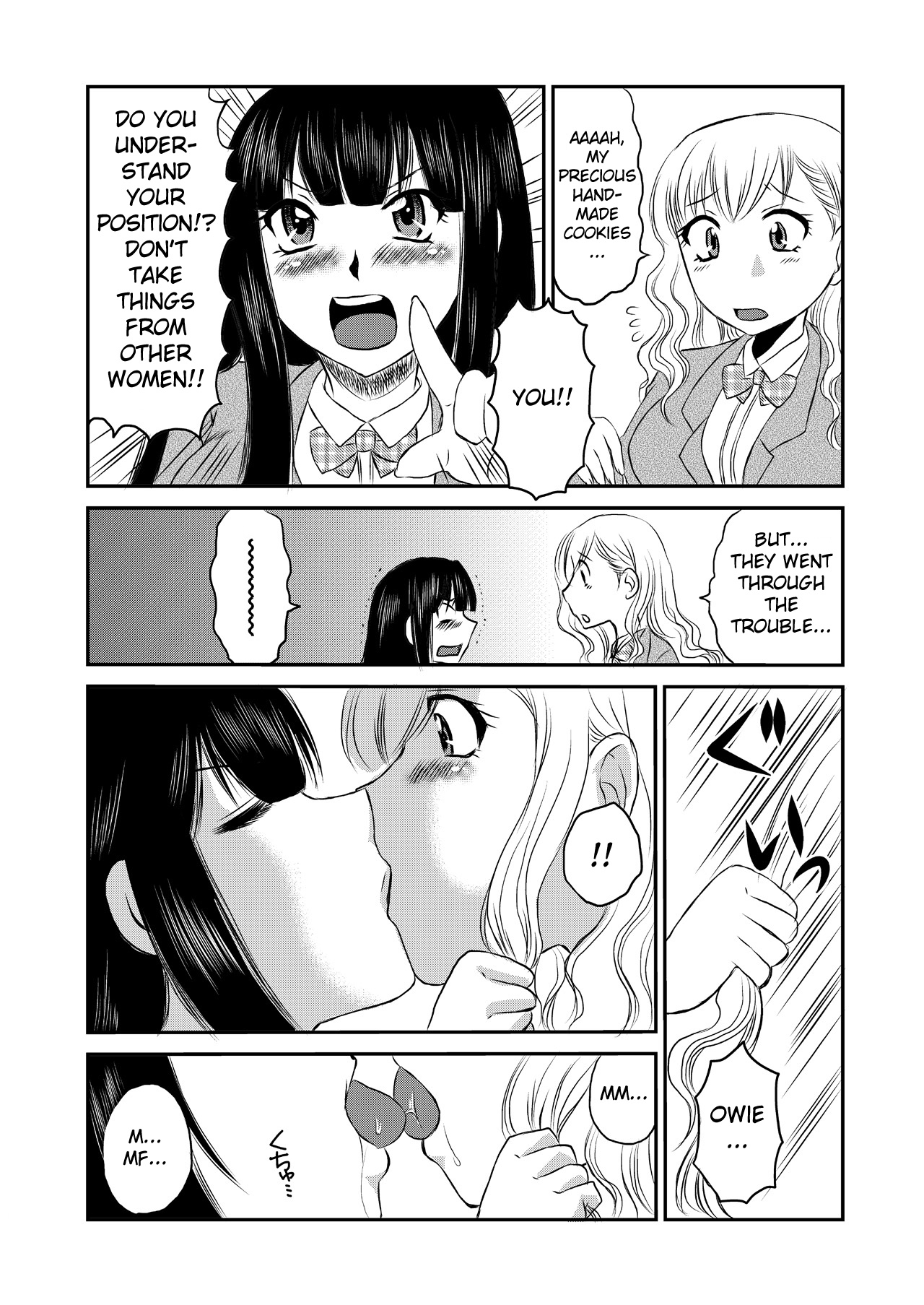 Wagamama Tachi to Tennen Neko no Yuri Ecchi | Selfish Top and Airheaded Bottom's Yuri Smut page 6 full