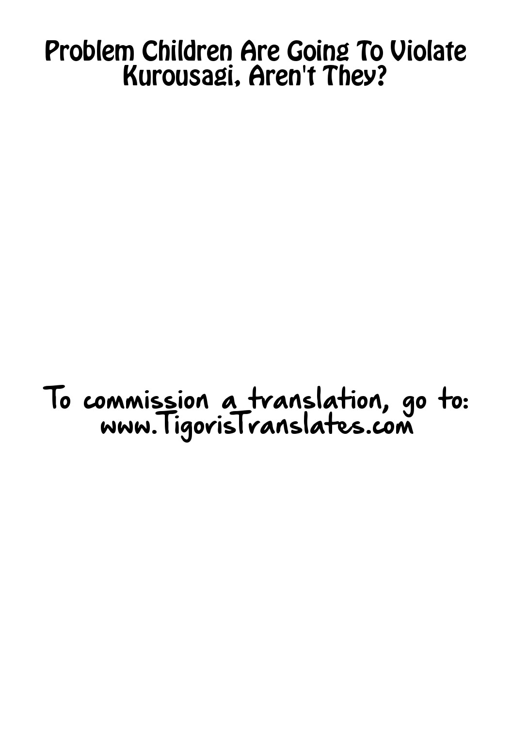 Kurousagi ga Mondaiji ni Okasare chau Sou Desu yo? page 2 full