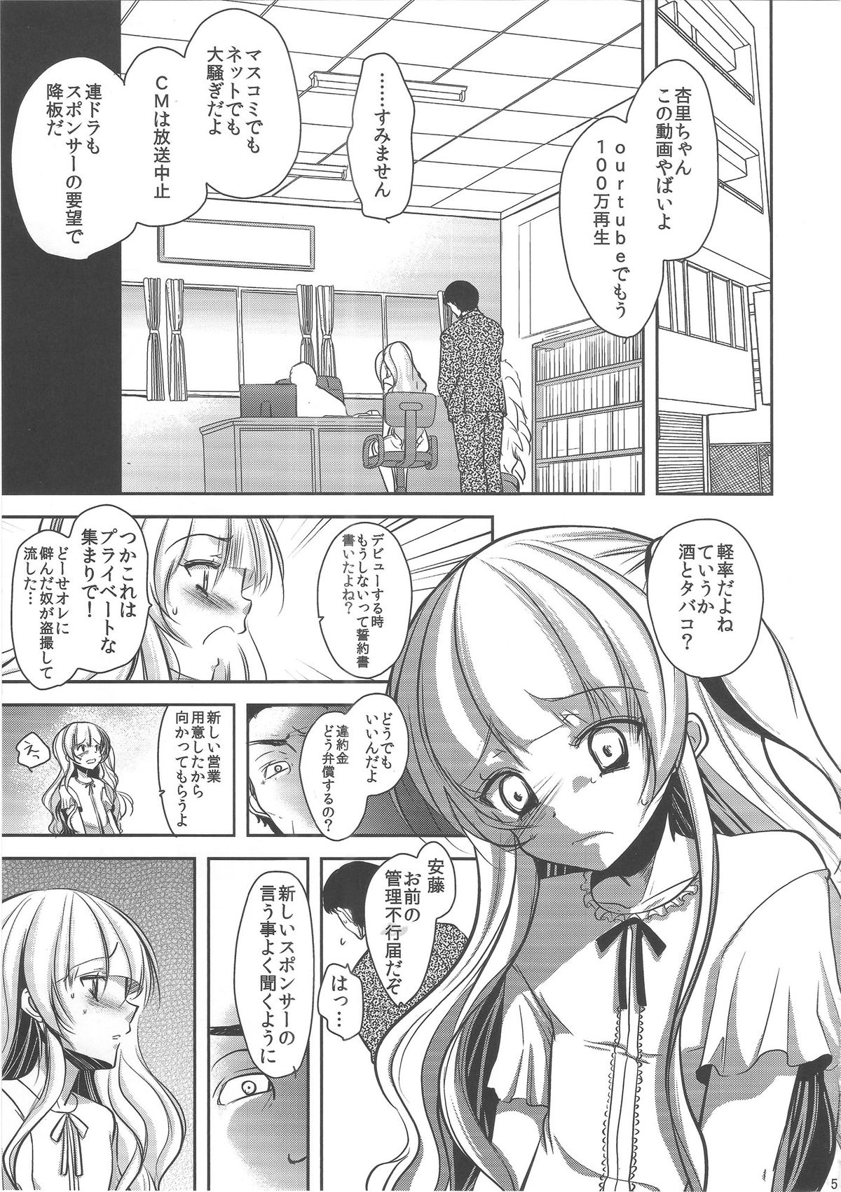 Otokonoko Idol ga Sukyandaru de Houkai Suru Hi / Girlyboy Idol's scandal · mind break day page 4 full