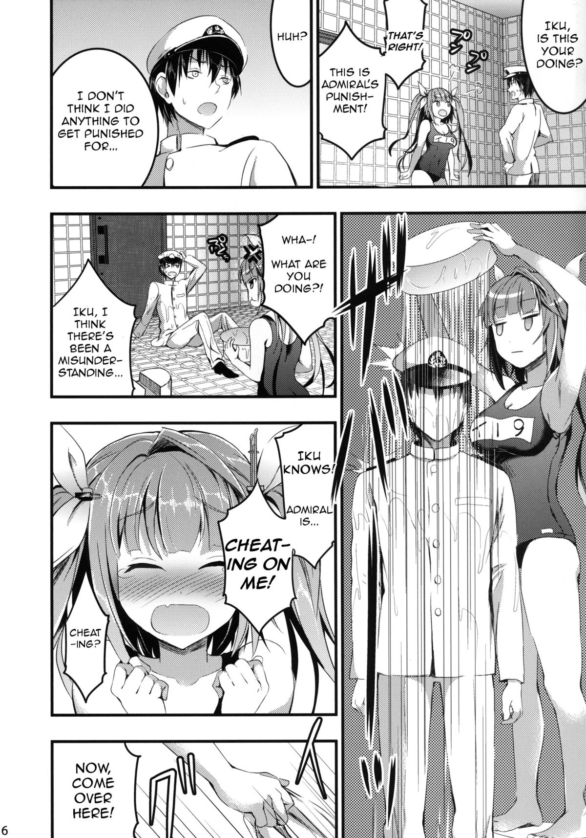 Oshioki! Iku no Nurunuru Soap Time page 4 full