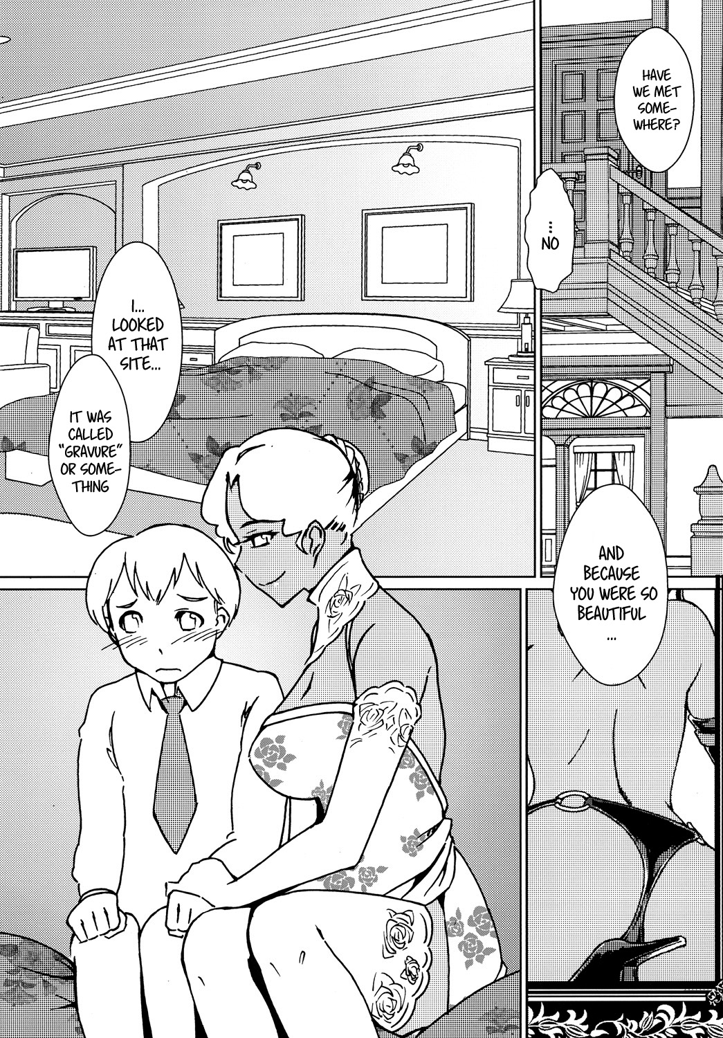 Kasshoku Oneesan no Fudeoroshi Ver. 3 | Brown Lady Takes His First Time Ver. 3 page 7 full