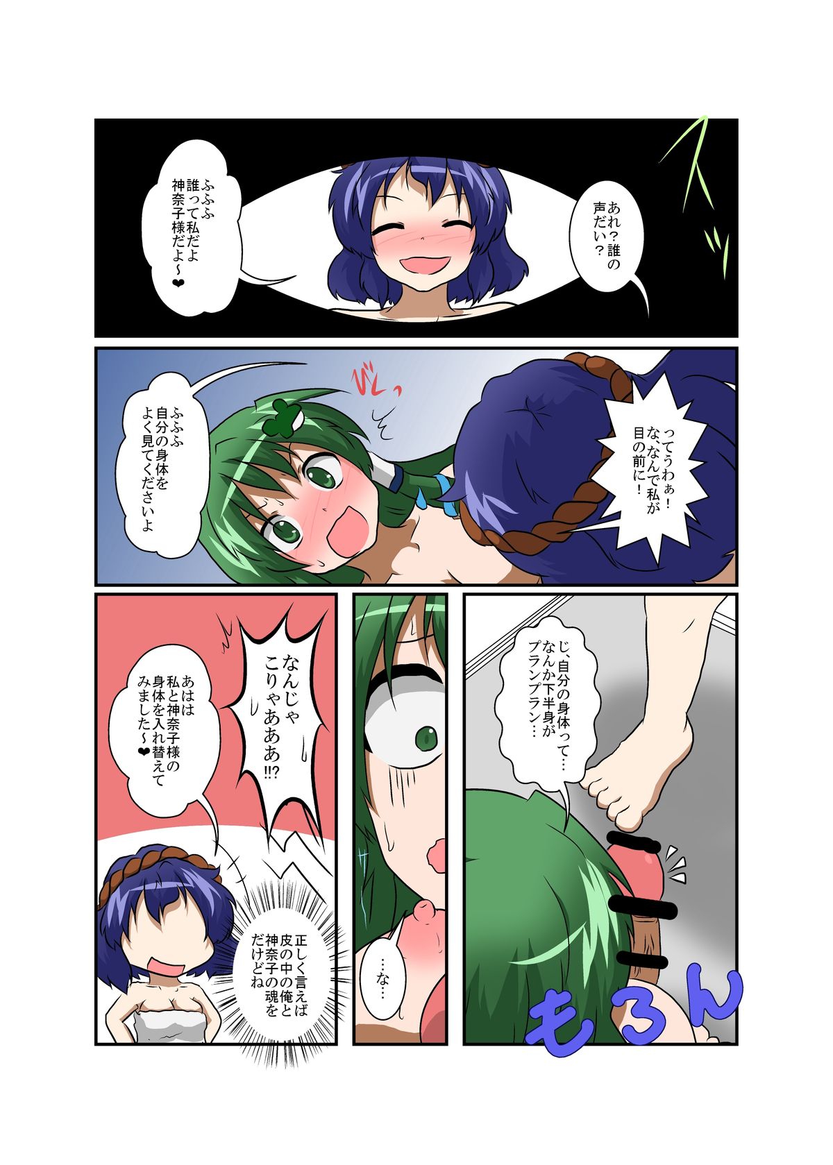 Touhou TS monogatari ~ Kanako-hen ~ page 8 full