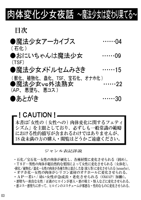 Nikutai Henka Shoujo Yawa ~Mahou Shoujo wa Kawarihateru~ page 3 full