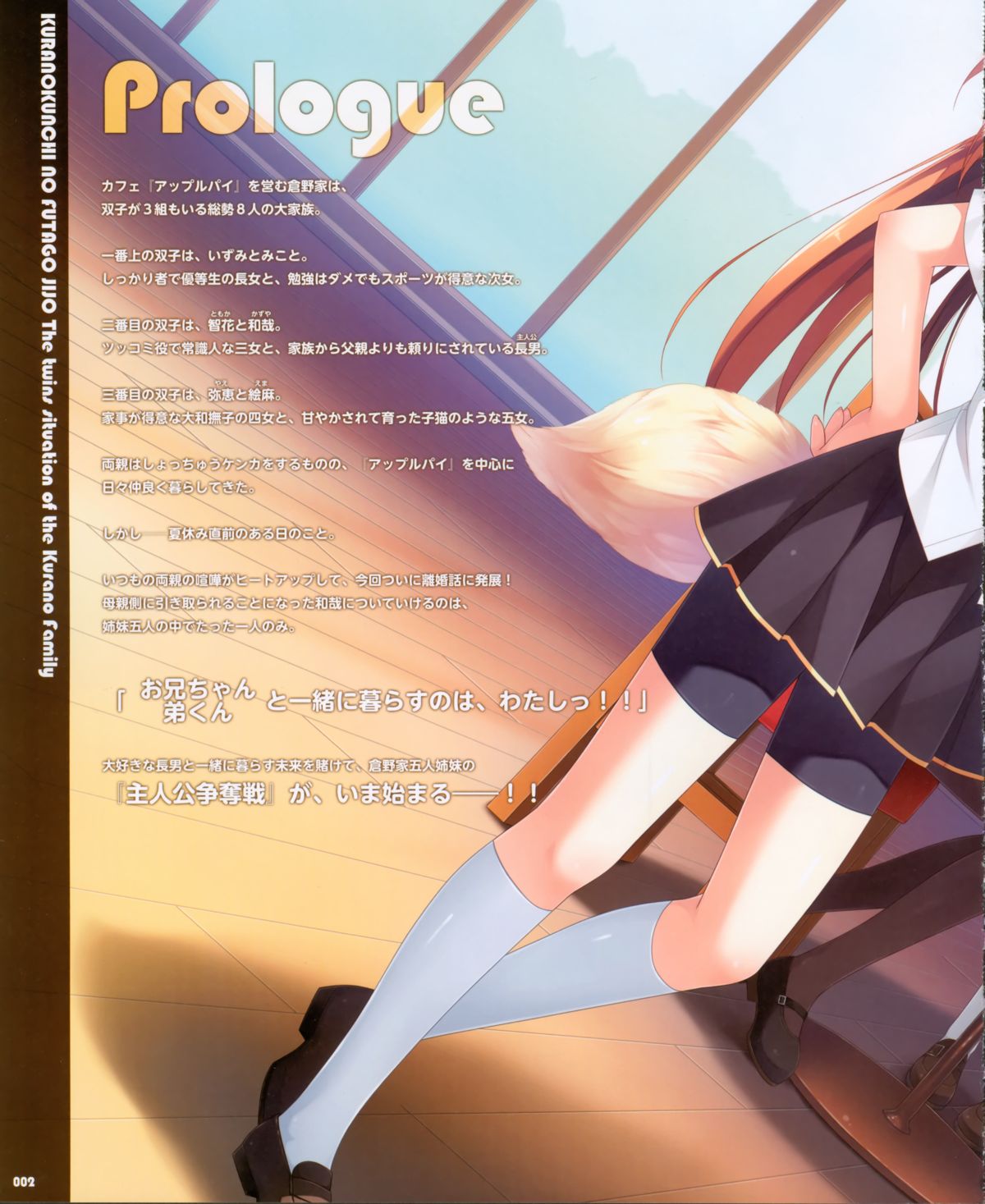 Kurano Kunchi no Futago Jijou Visual Fanbook page 2 full