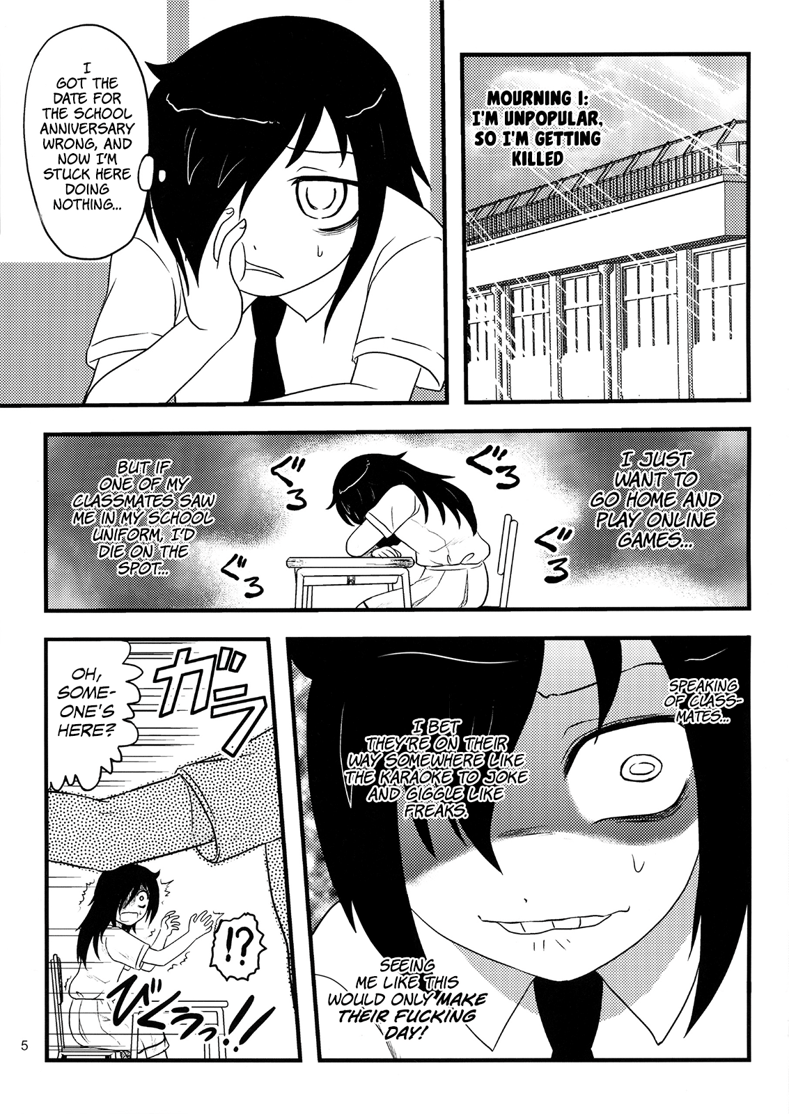 Motenaishi Ryonarareru! | I'm Unpopular, So I'm Getting Killed!   =LWB= page 5 full