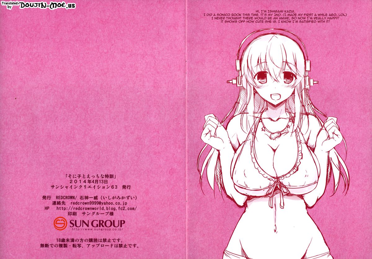 Sonico To Ecchi na Tokkun | Special Sex Training with Sonico page 2 full