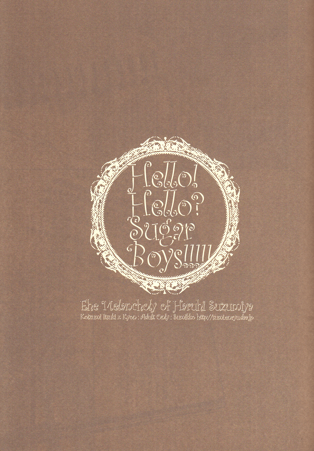 Hello! Hello? SugarBoys!!!!! page 2 full