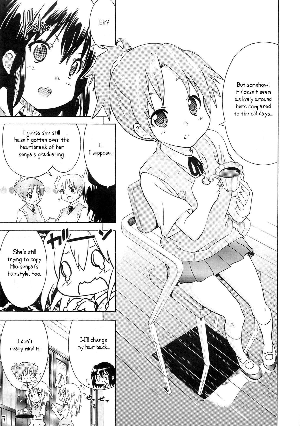 YURI-ON! #1 "Mesomeso Azunyan!" page 6 full