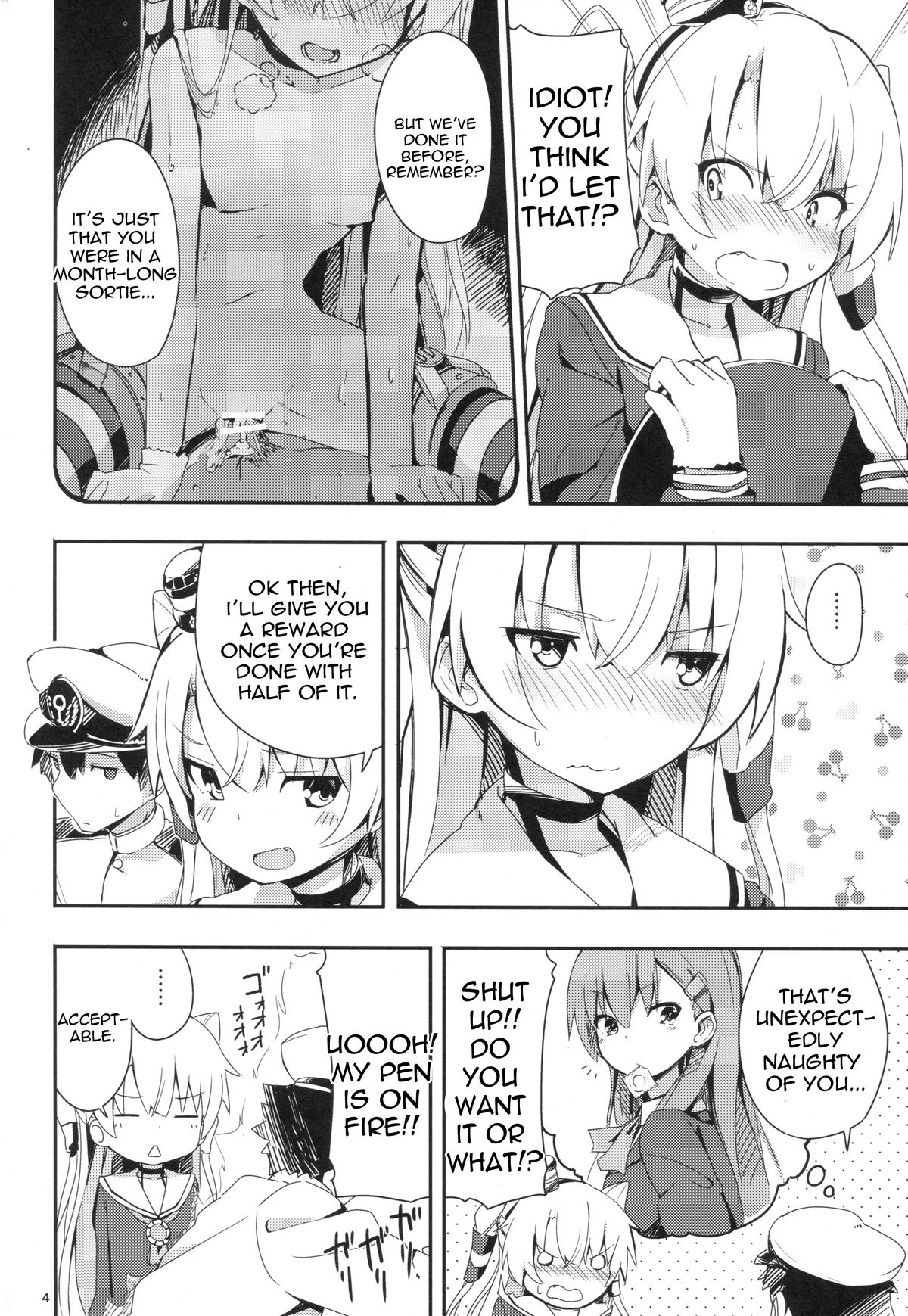Amatsukaze to Tetsuya de H shinagara Houkokusho page 3 full
