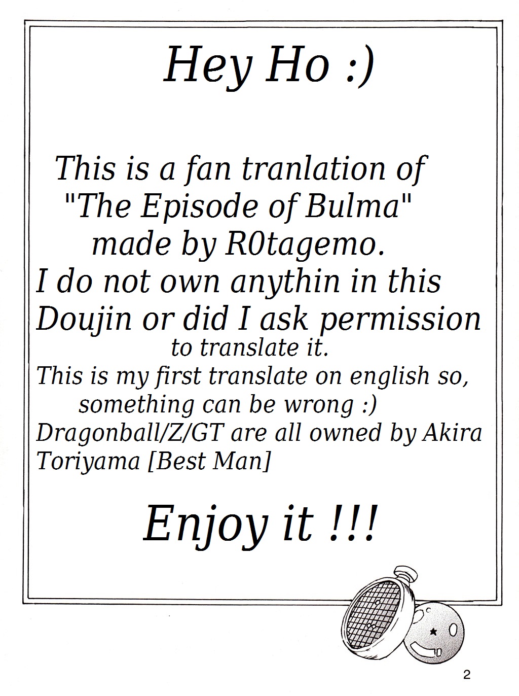 Dragon Ball EB 1 - Episode of Bulma page 3 full